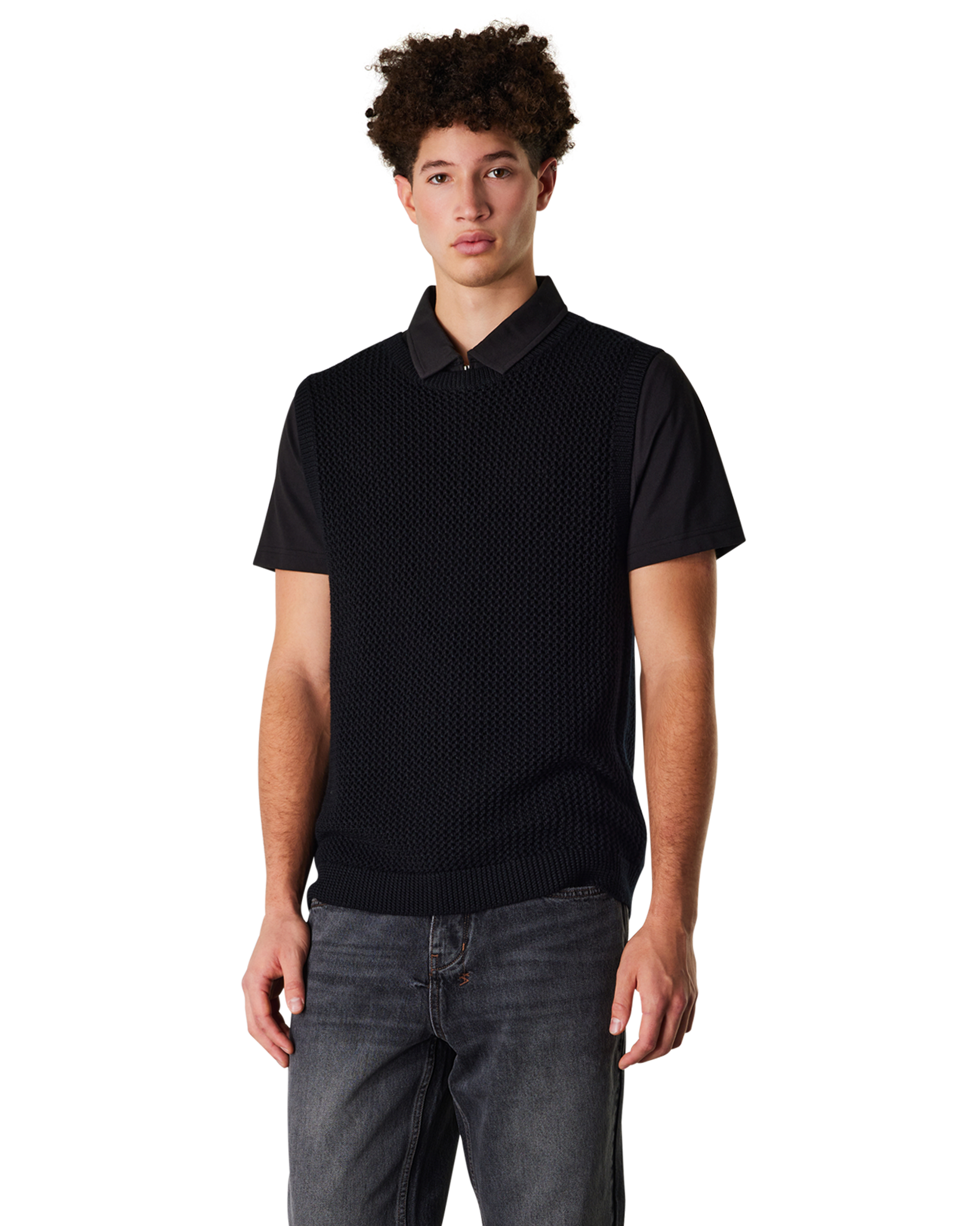 Augusto Diamond Stitch Tank Top
