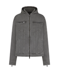 Scott Hooded Denim Trucker Jacket