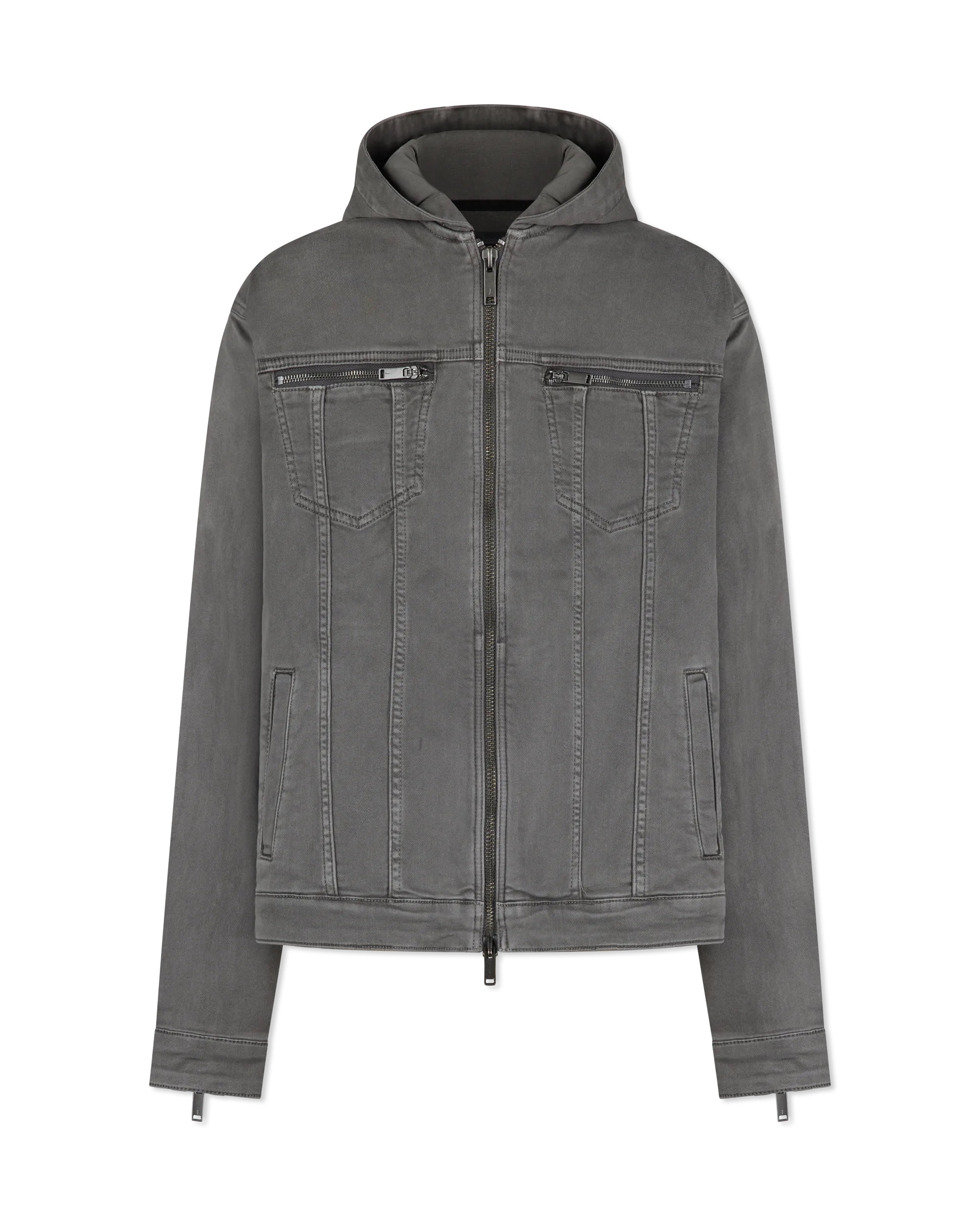 Scott Hooded Denim Trucker Jacket