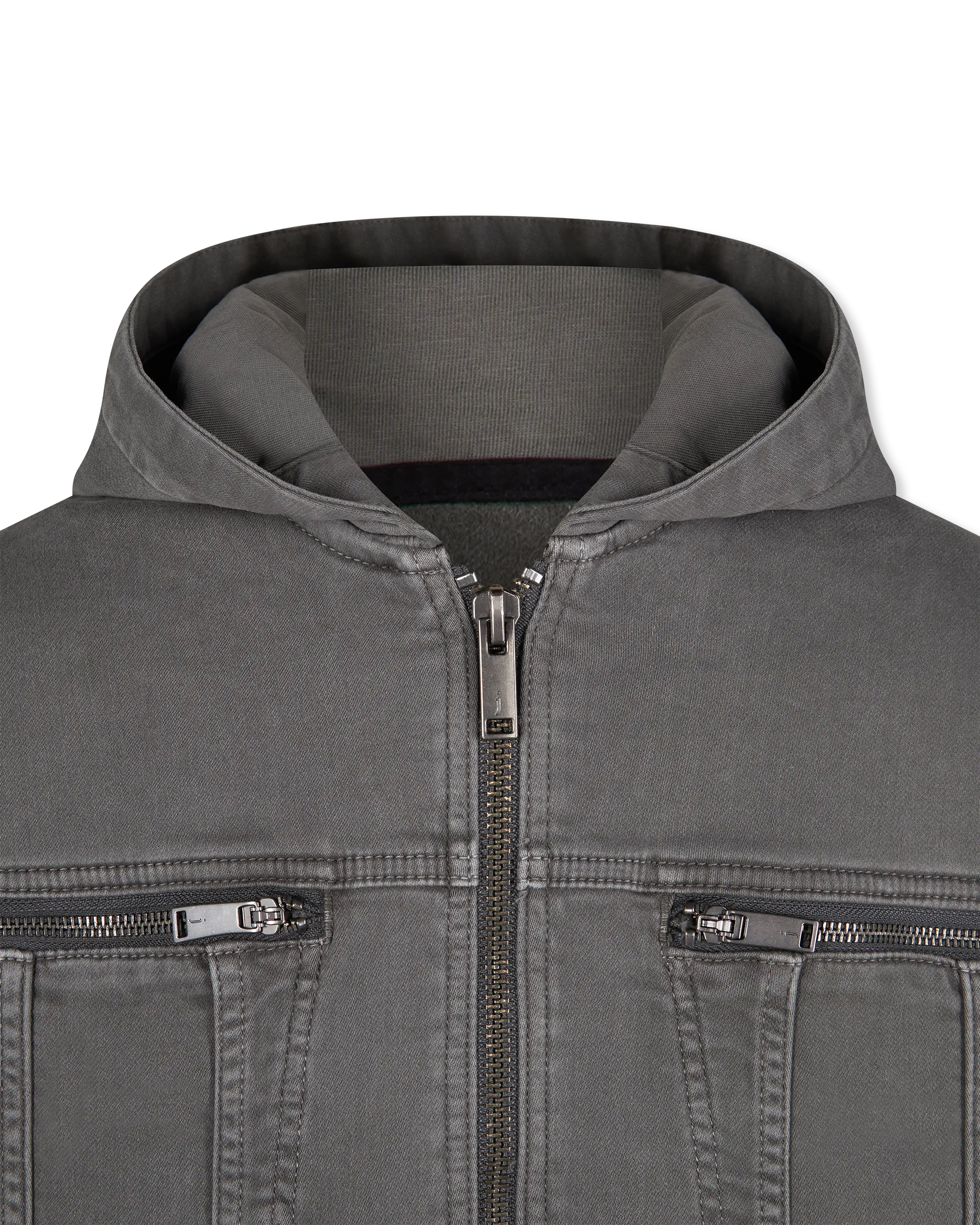 Scott Hooded Denim Trucker Jacket