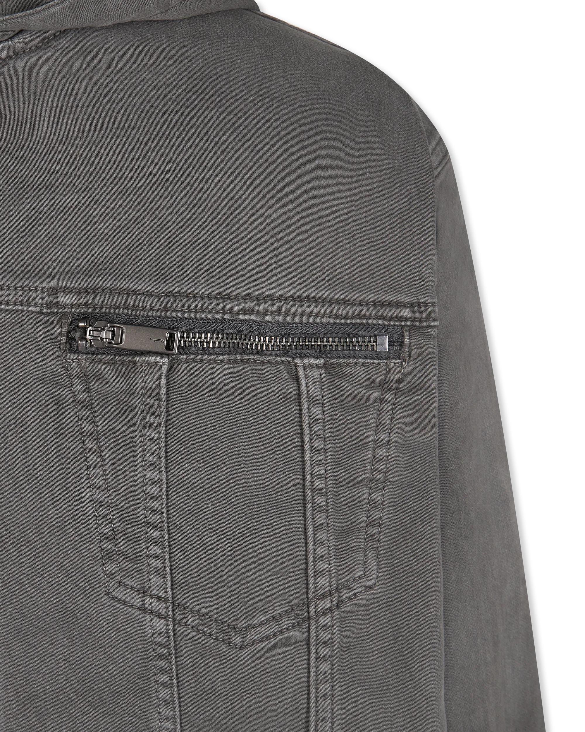 Scott Hooded Denim Trucker Jacket