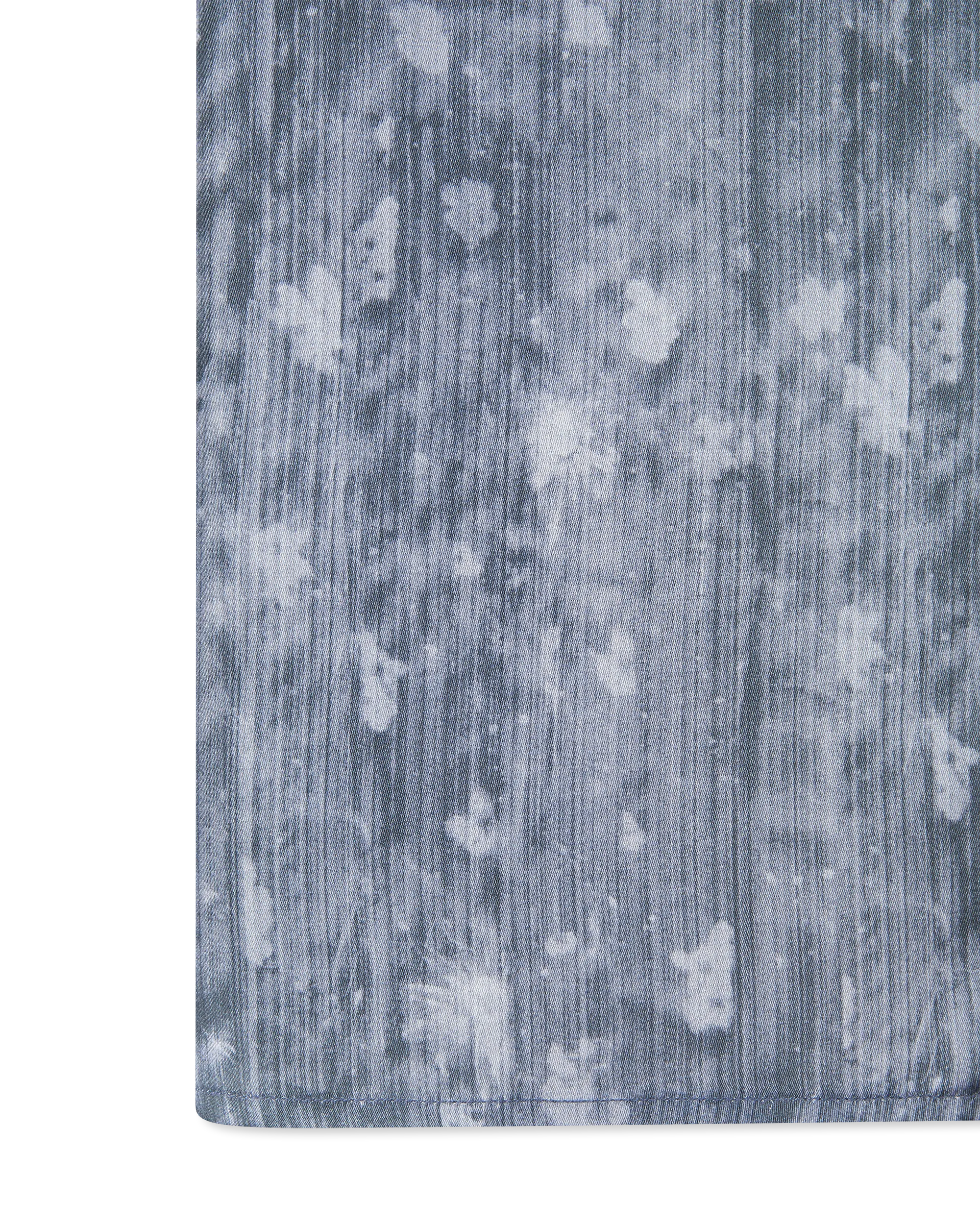 Sean Short Sleeve Linen Printed Shirt