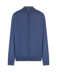 Merino Wool Zipped Cardigan