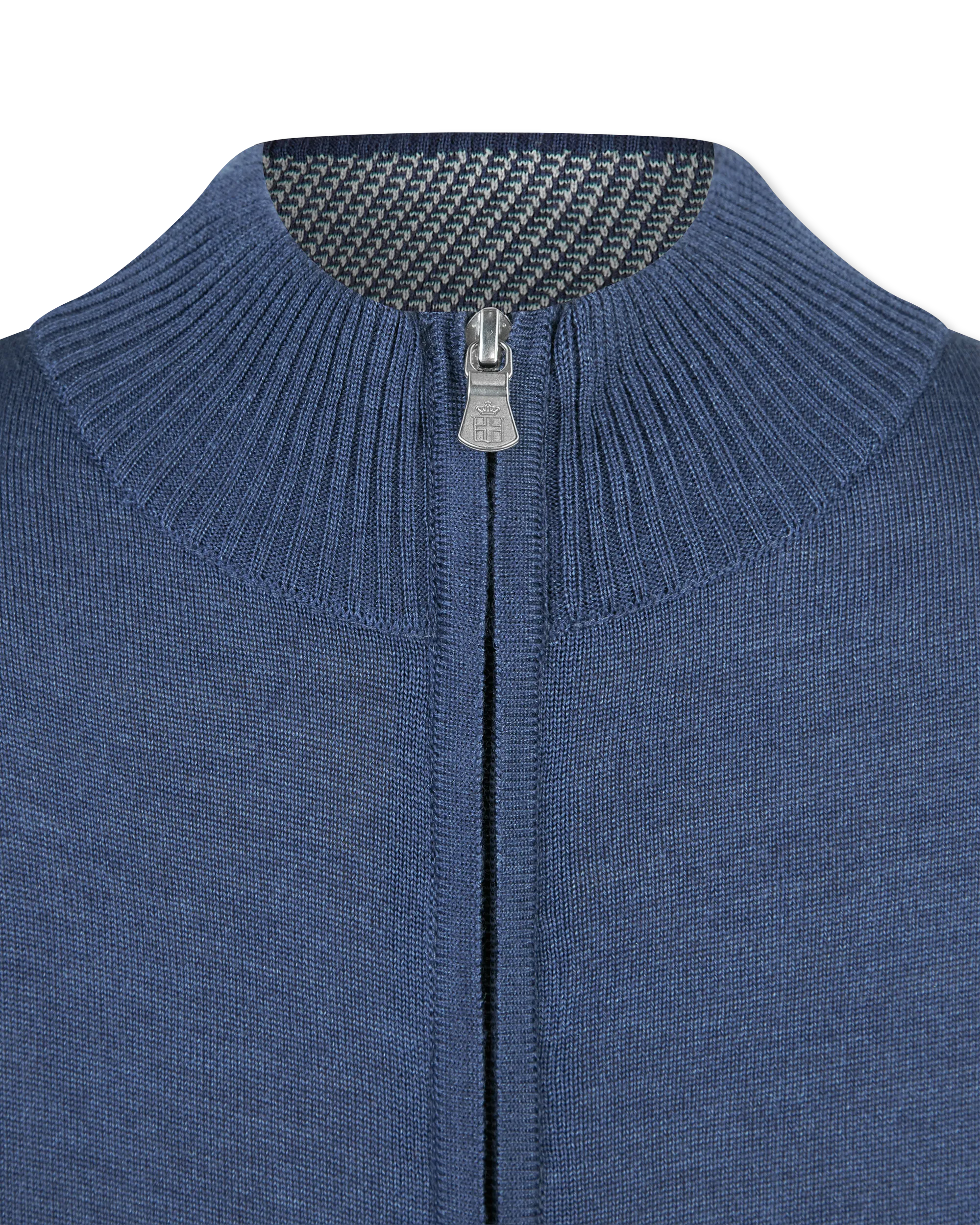 Merino Wool Zipped Cardigan