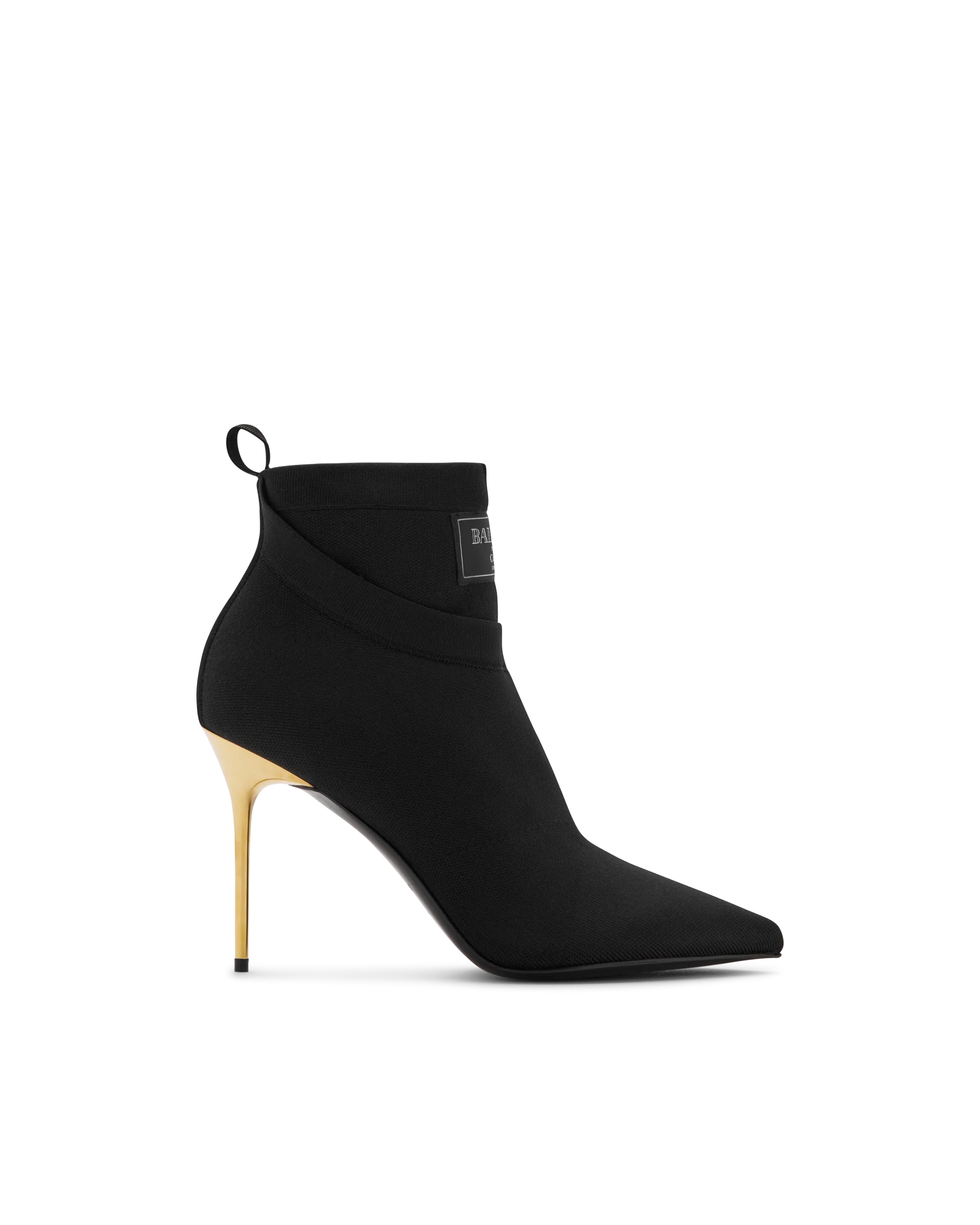 Crewneck Knit Ankle Boots