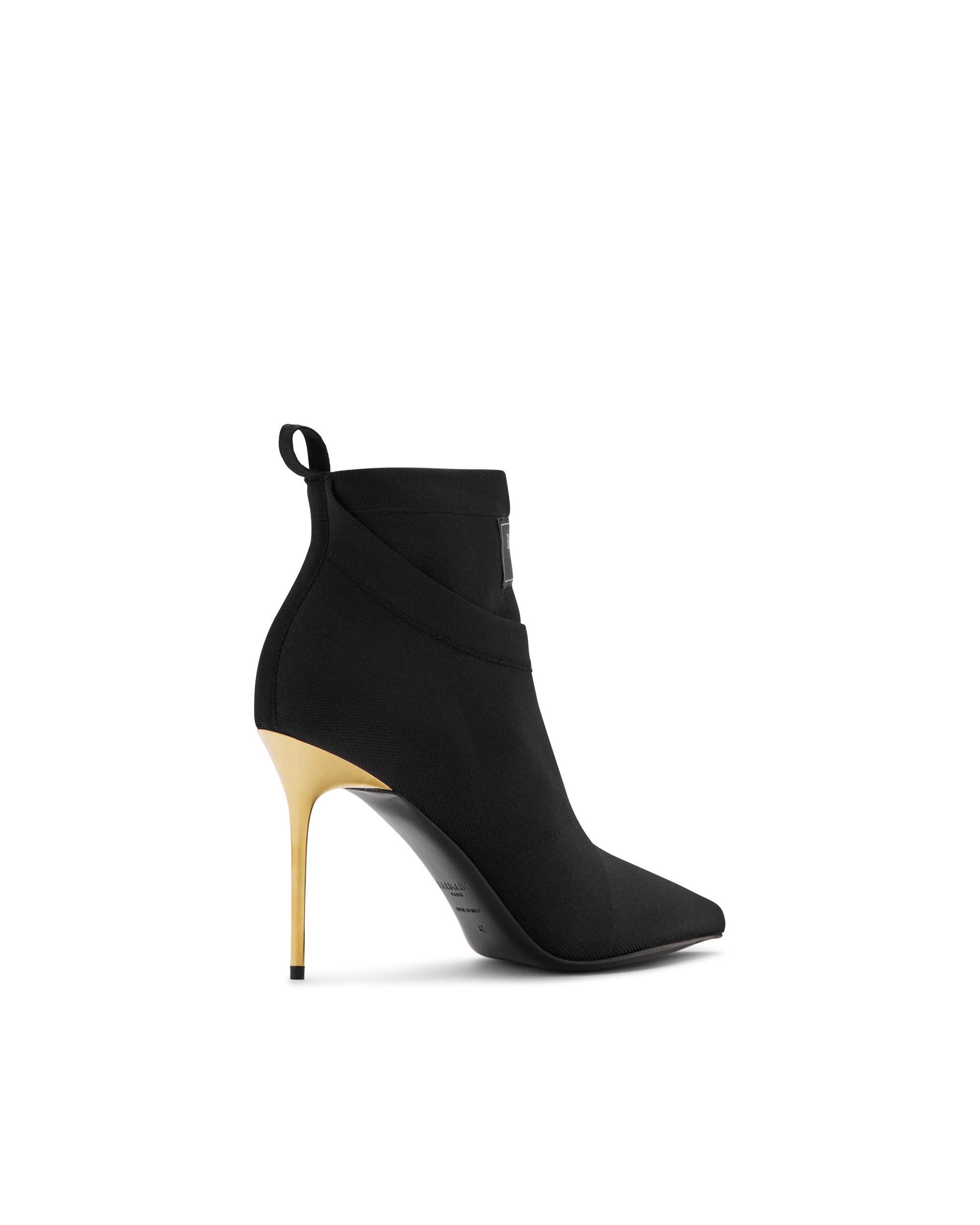 Crewneck Knit Ankle Boots