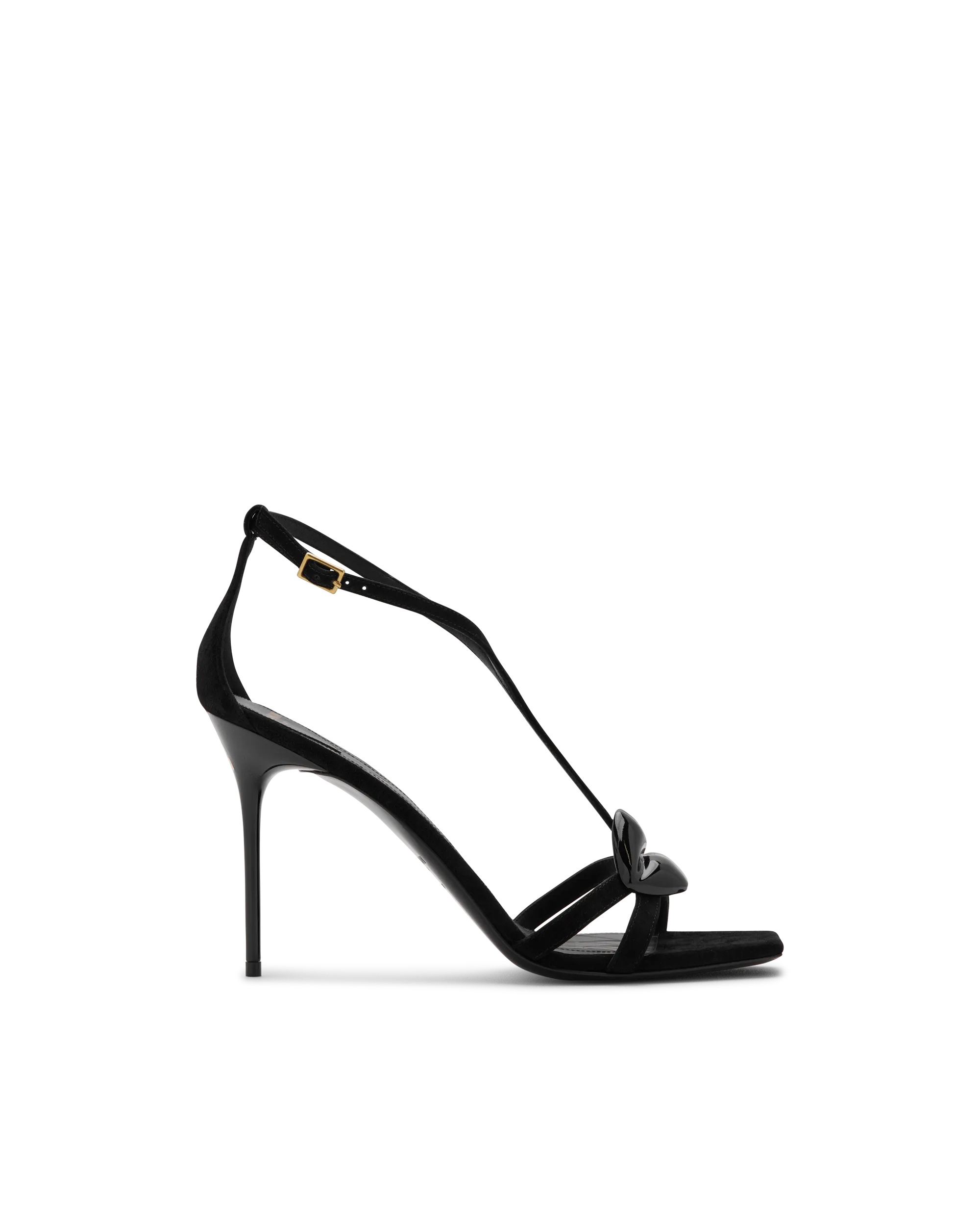 Suede Lips Sandals