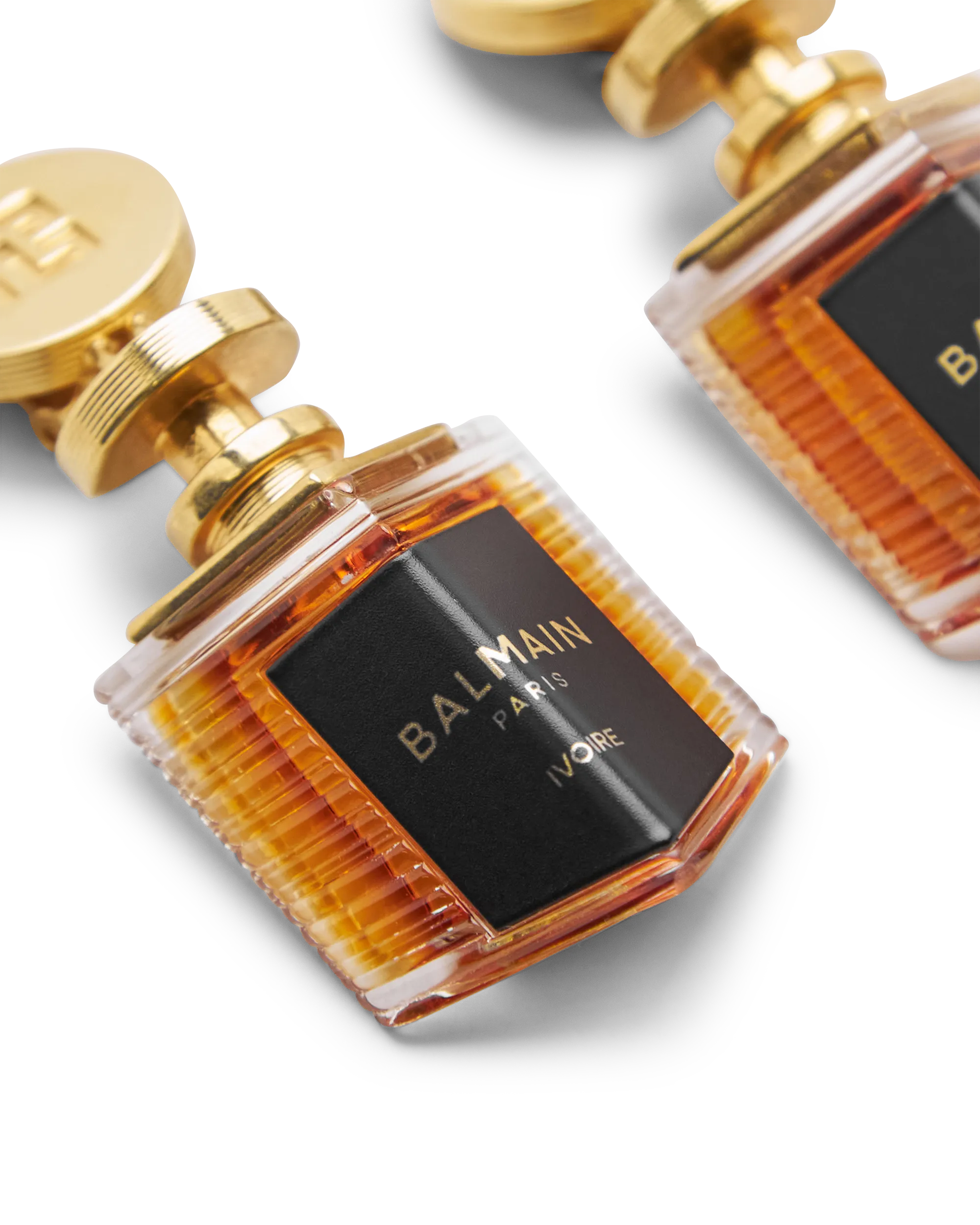 Brass And Plexiglass Perfume Earrings