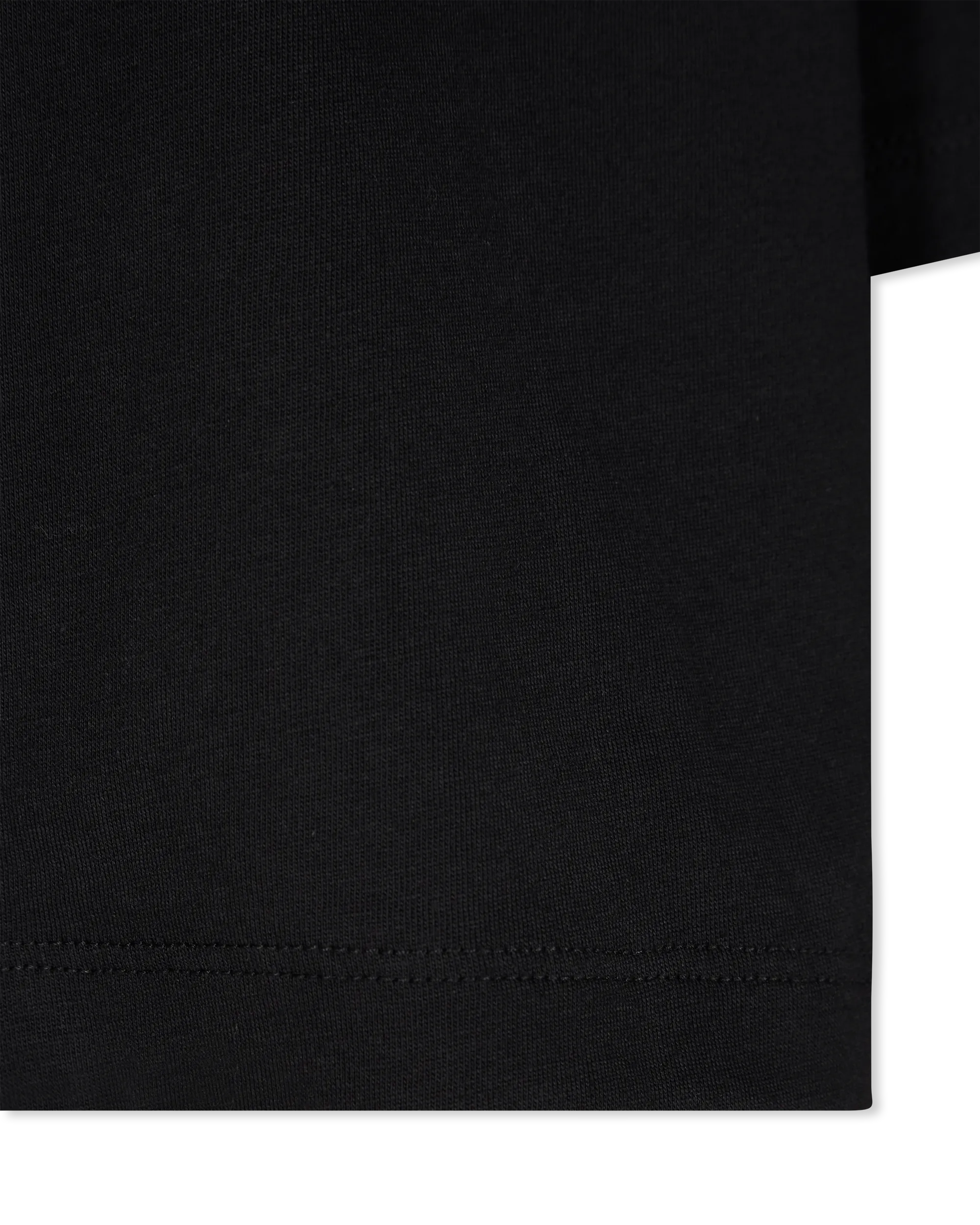 Flocked Balmain Letter Logo Cropped T-Shirt