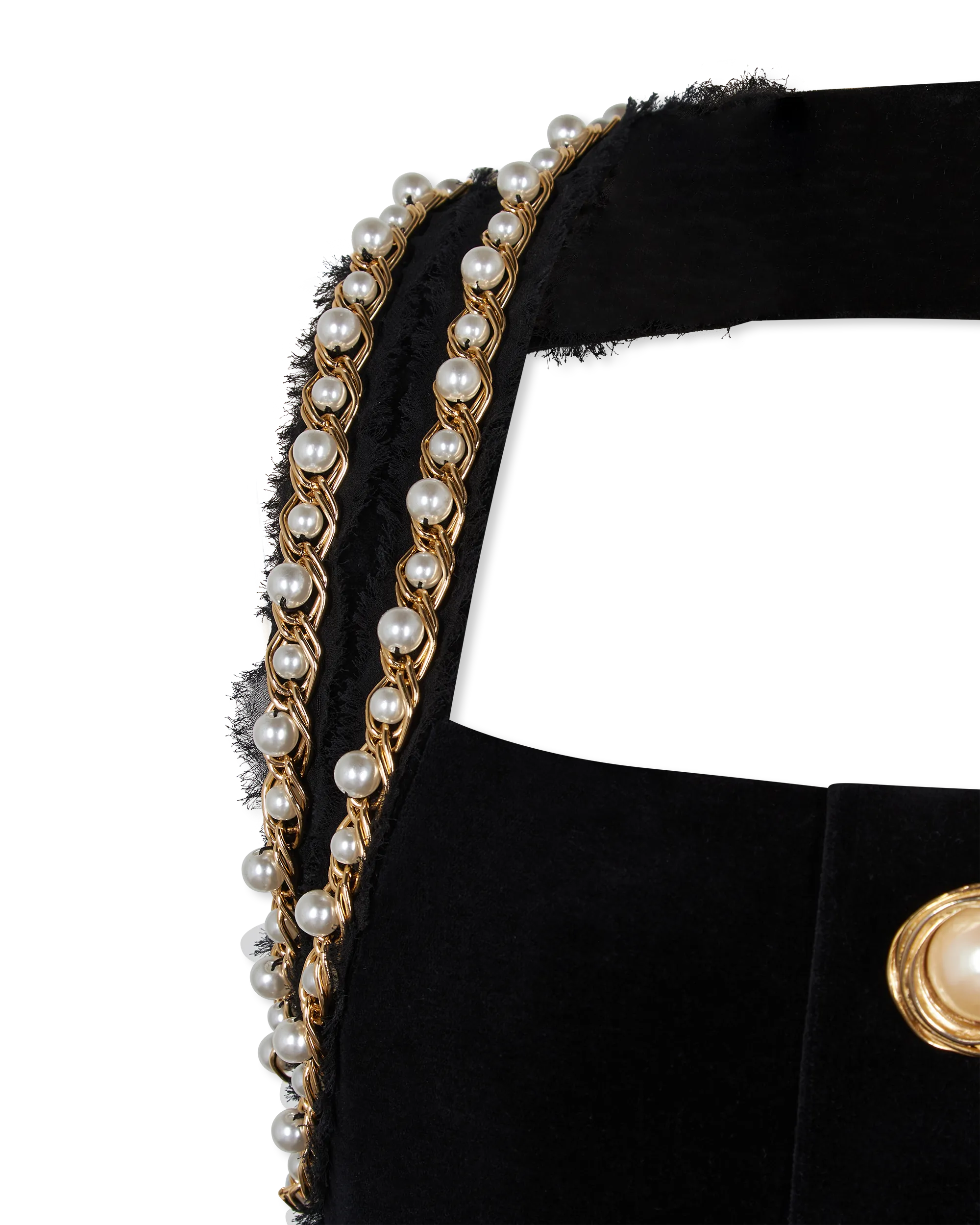 Beaded Halterneck Velvet Mini Dress