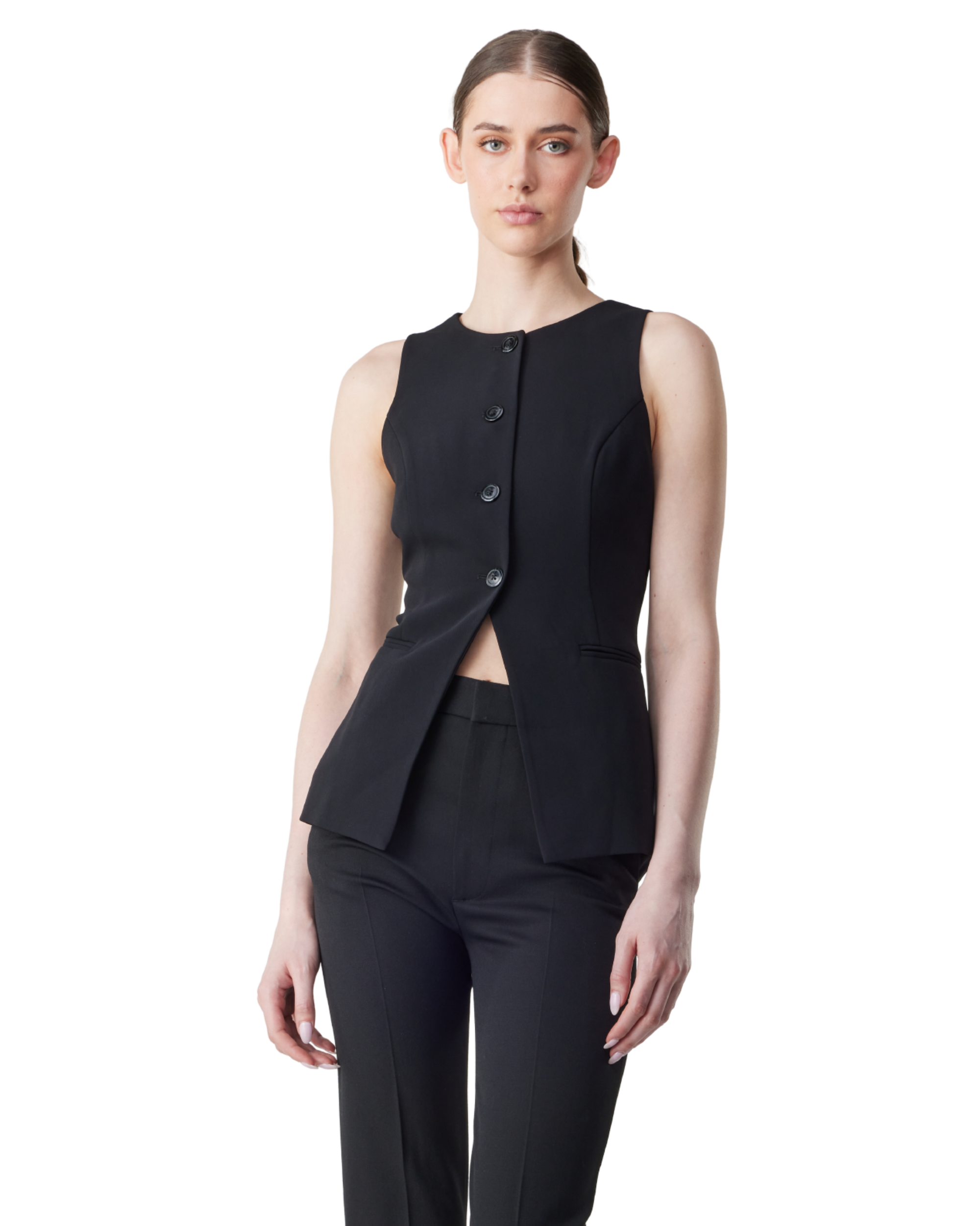 Luxe Suiting Sculpted Vest