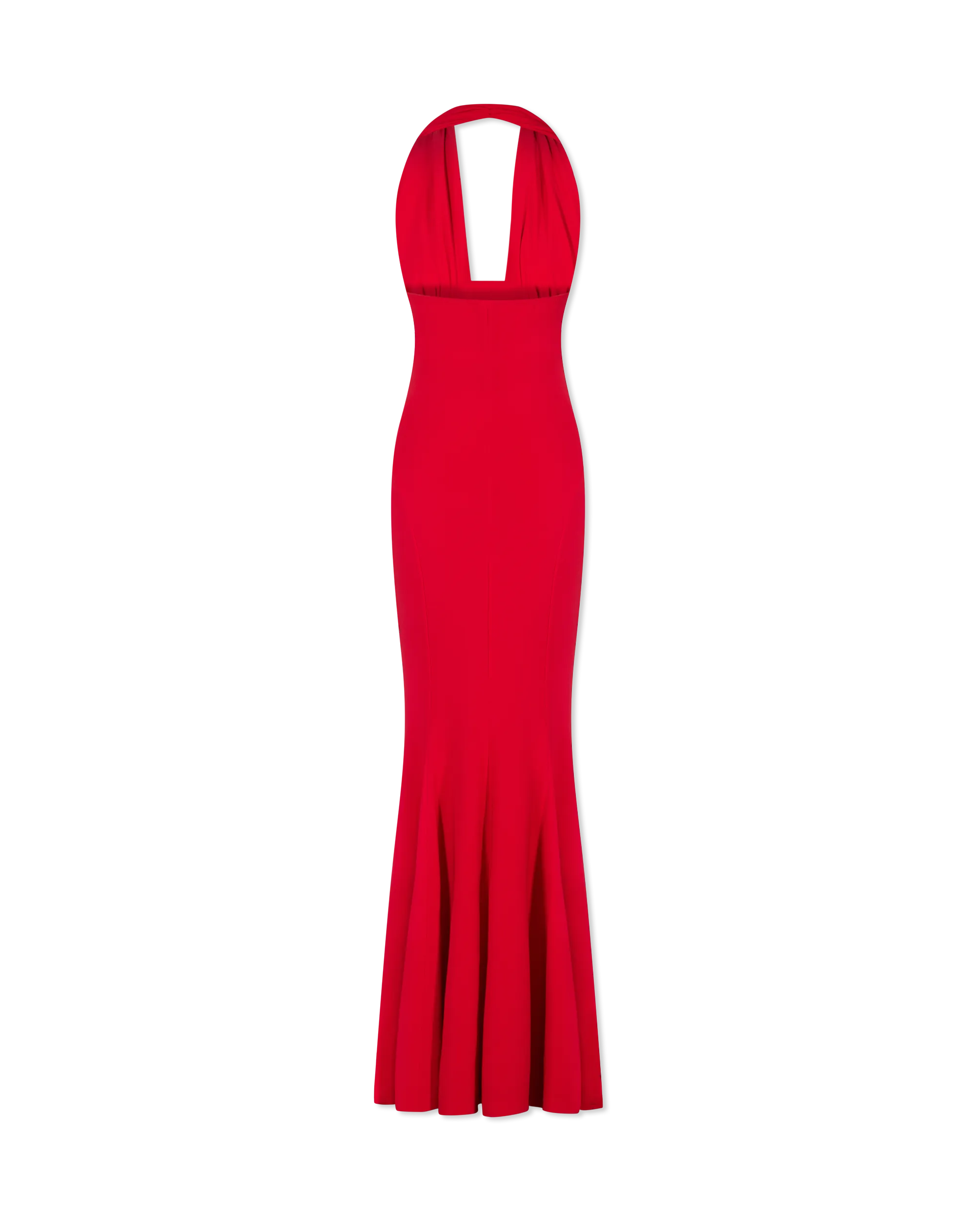 Norma Kamali Dress Cross Halter Fishtail Gown