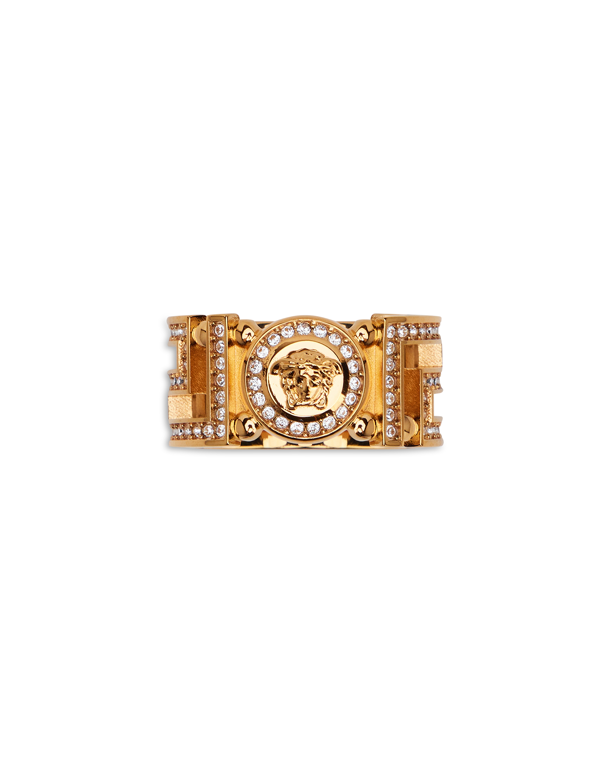 Crystal Greca Ring