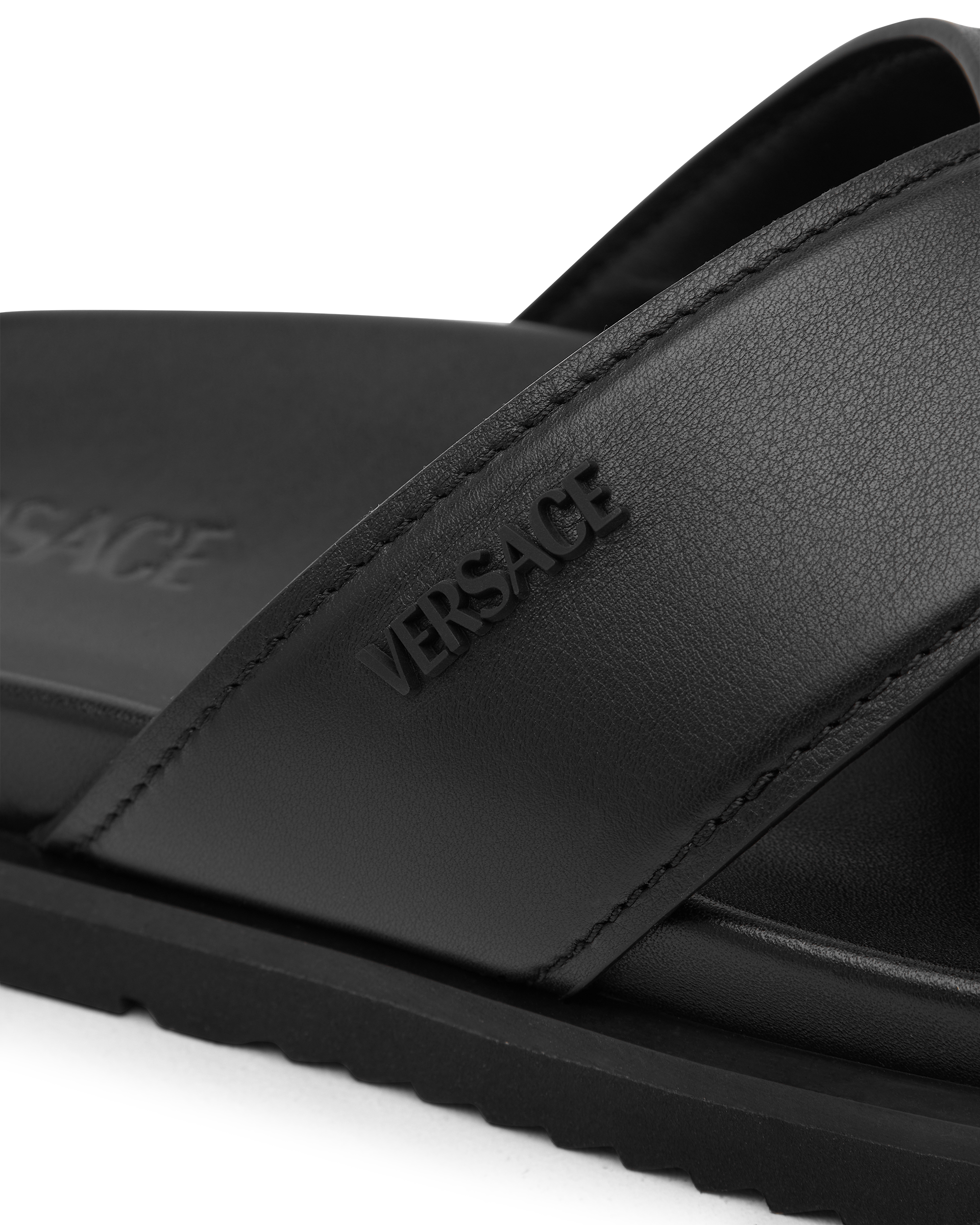 Logo Calf Leather Sandals