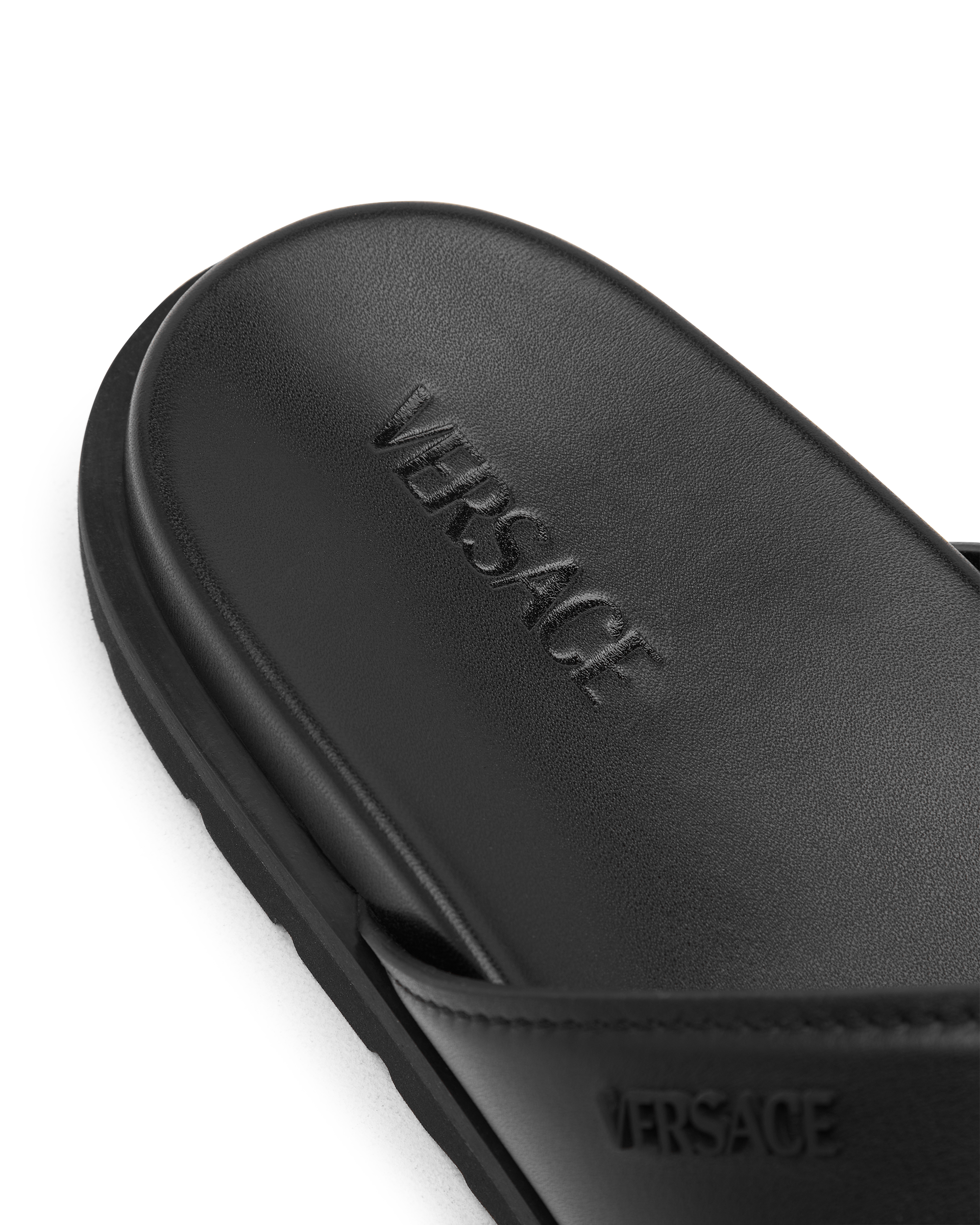 Logo Calf Leather Sandals