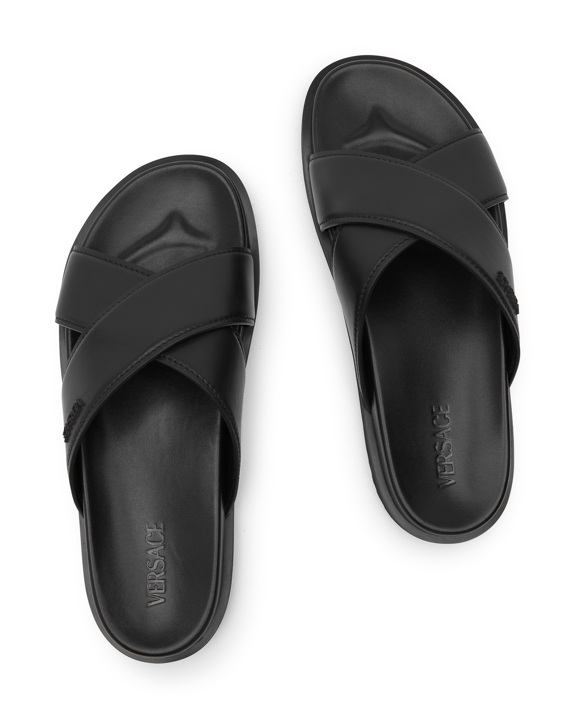 Logo Calf Leather Sandals