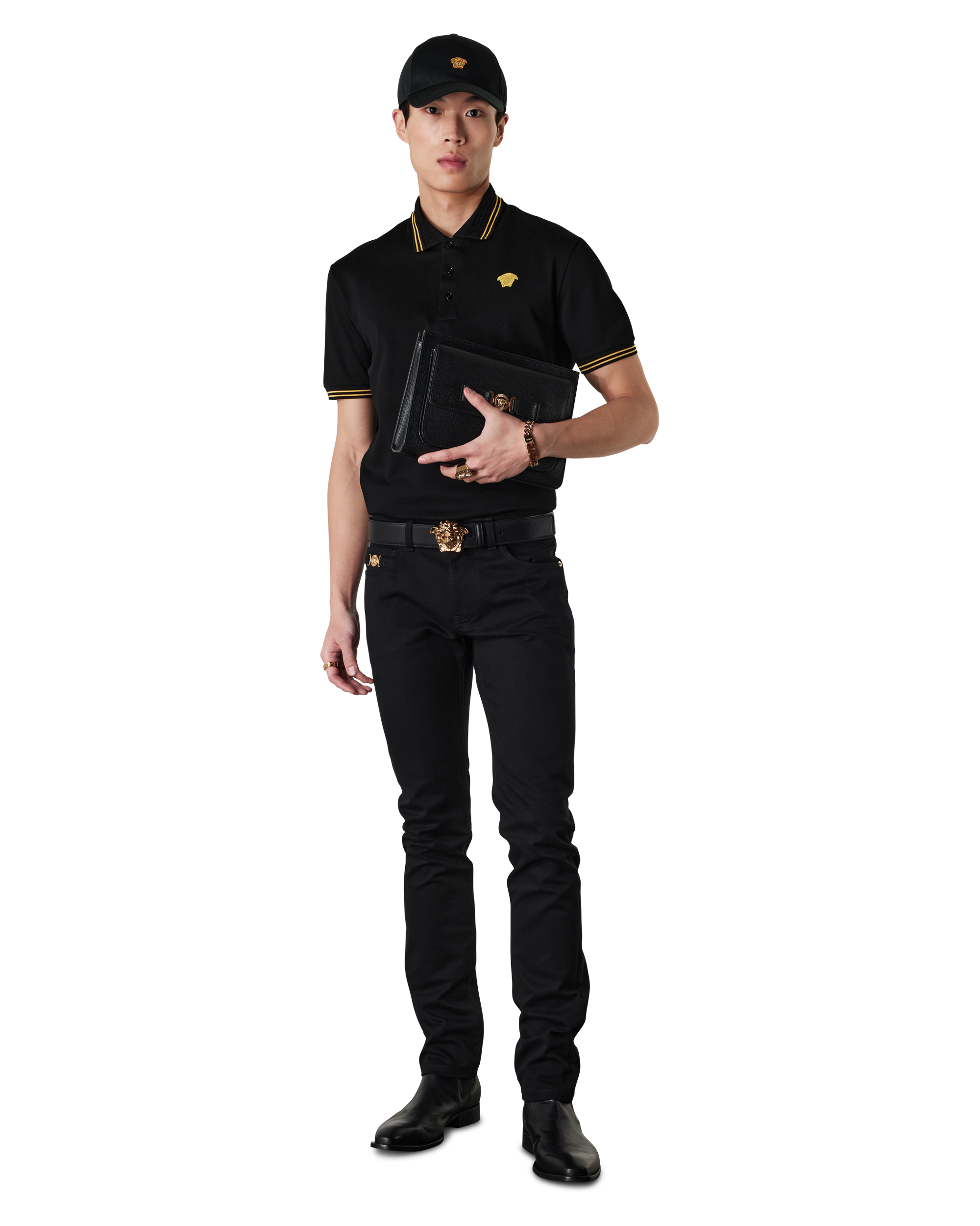 Versace Slim-Fit Stretch Denim Jeans