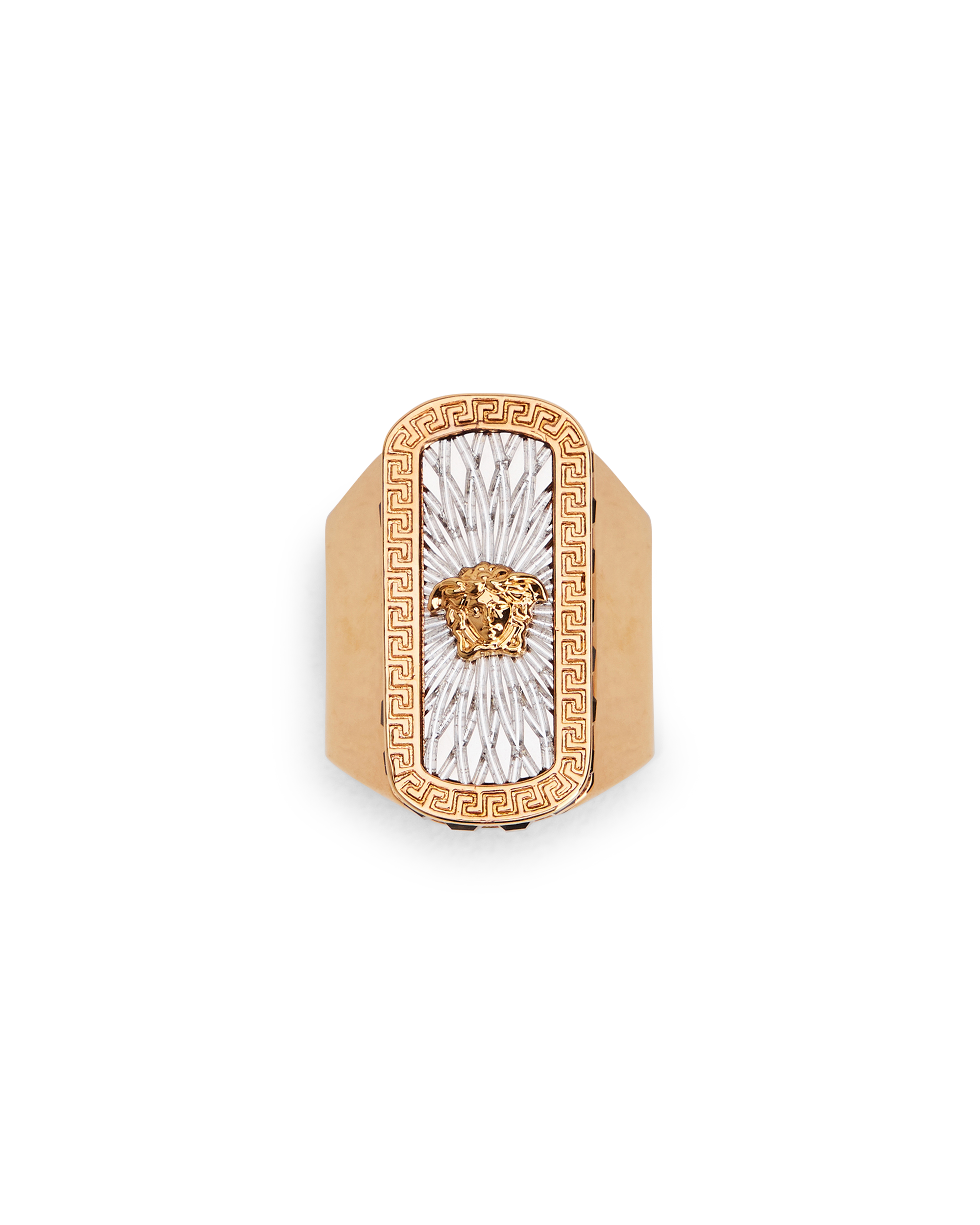 Medusa Biggie Greca Signet Ring