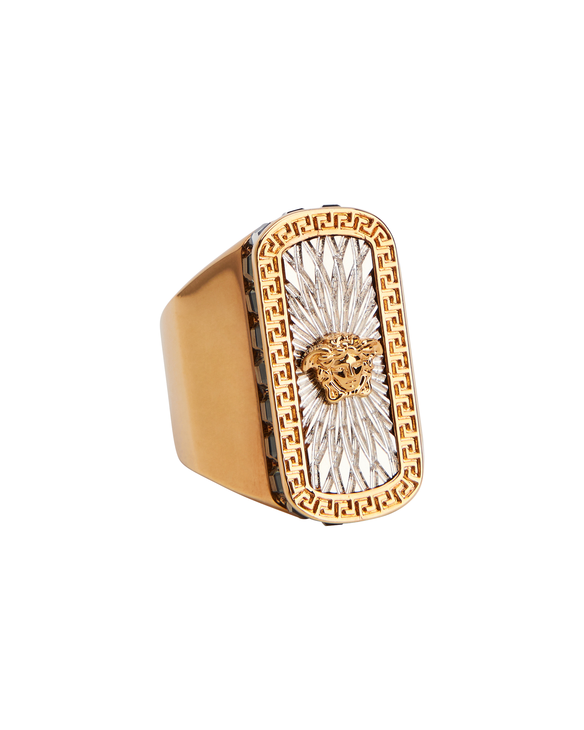 Medusa Biggie Greca Signet Ring