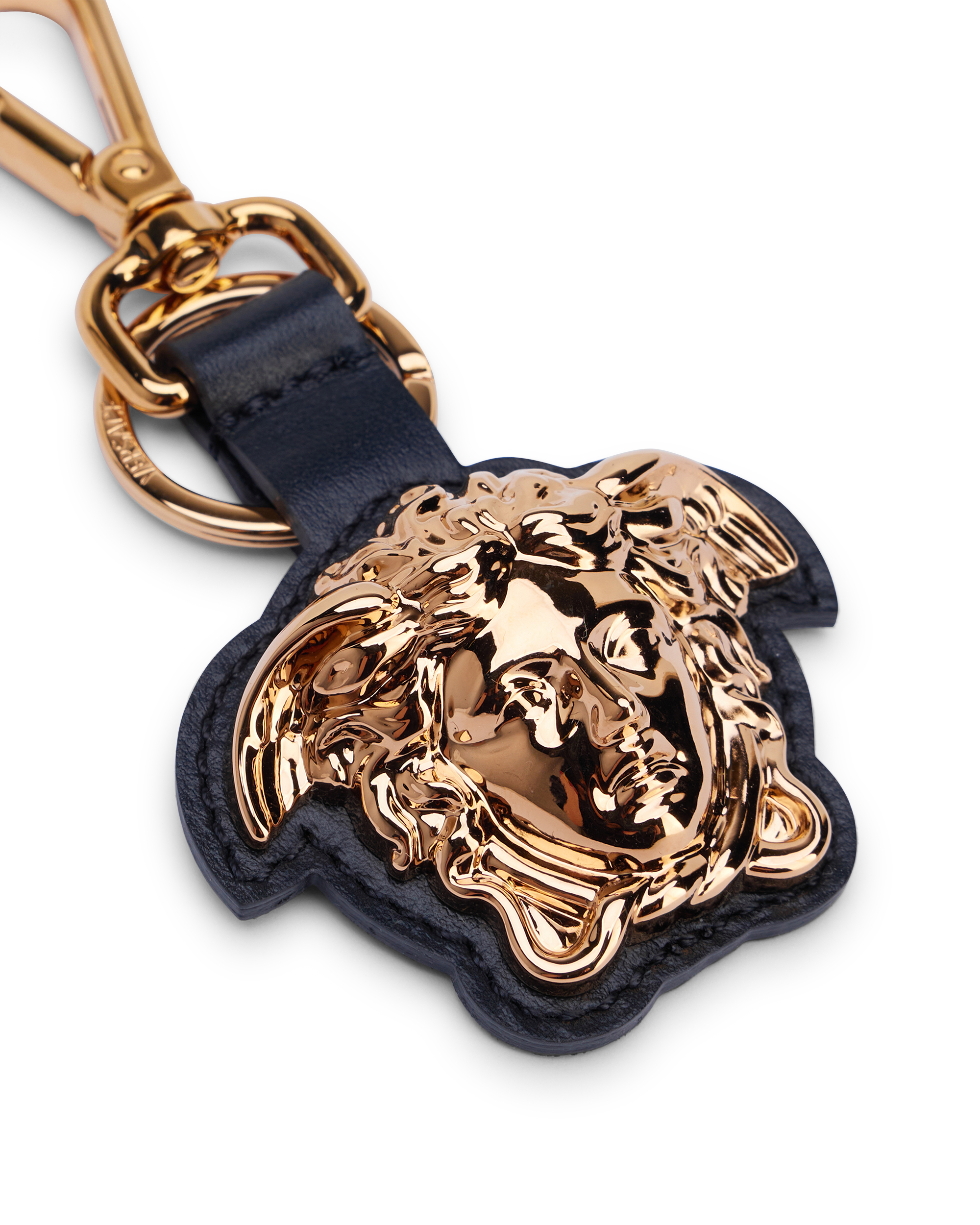 La Medusa Leather Keychain