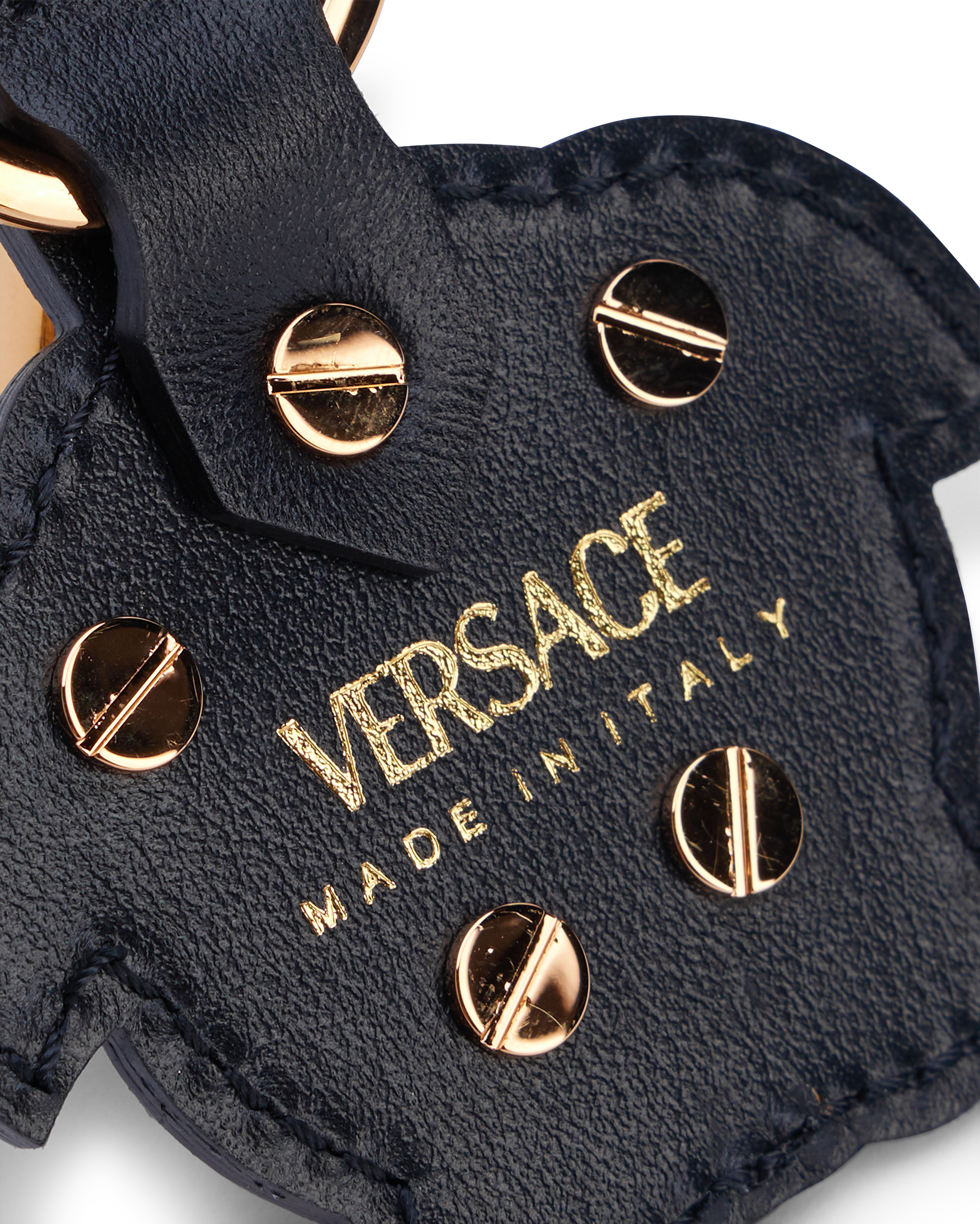 La Medusa Leather Keychain