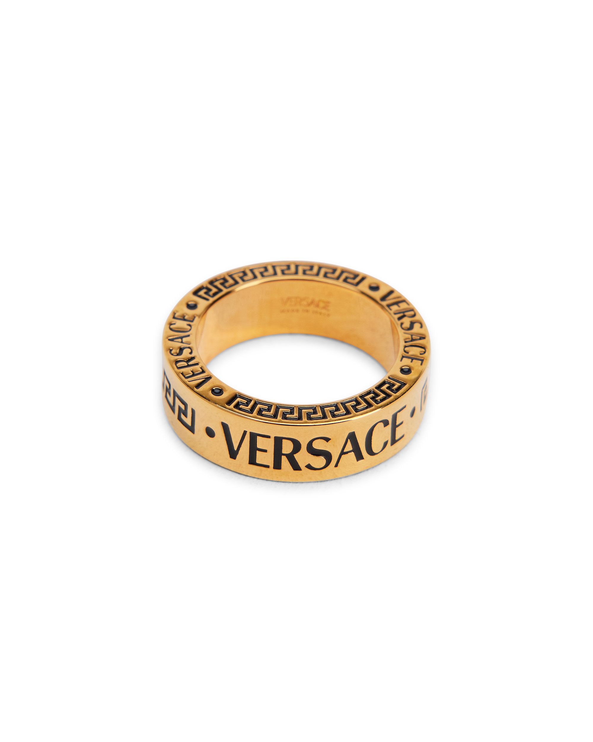 Versace Engraved Logo Ring