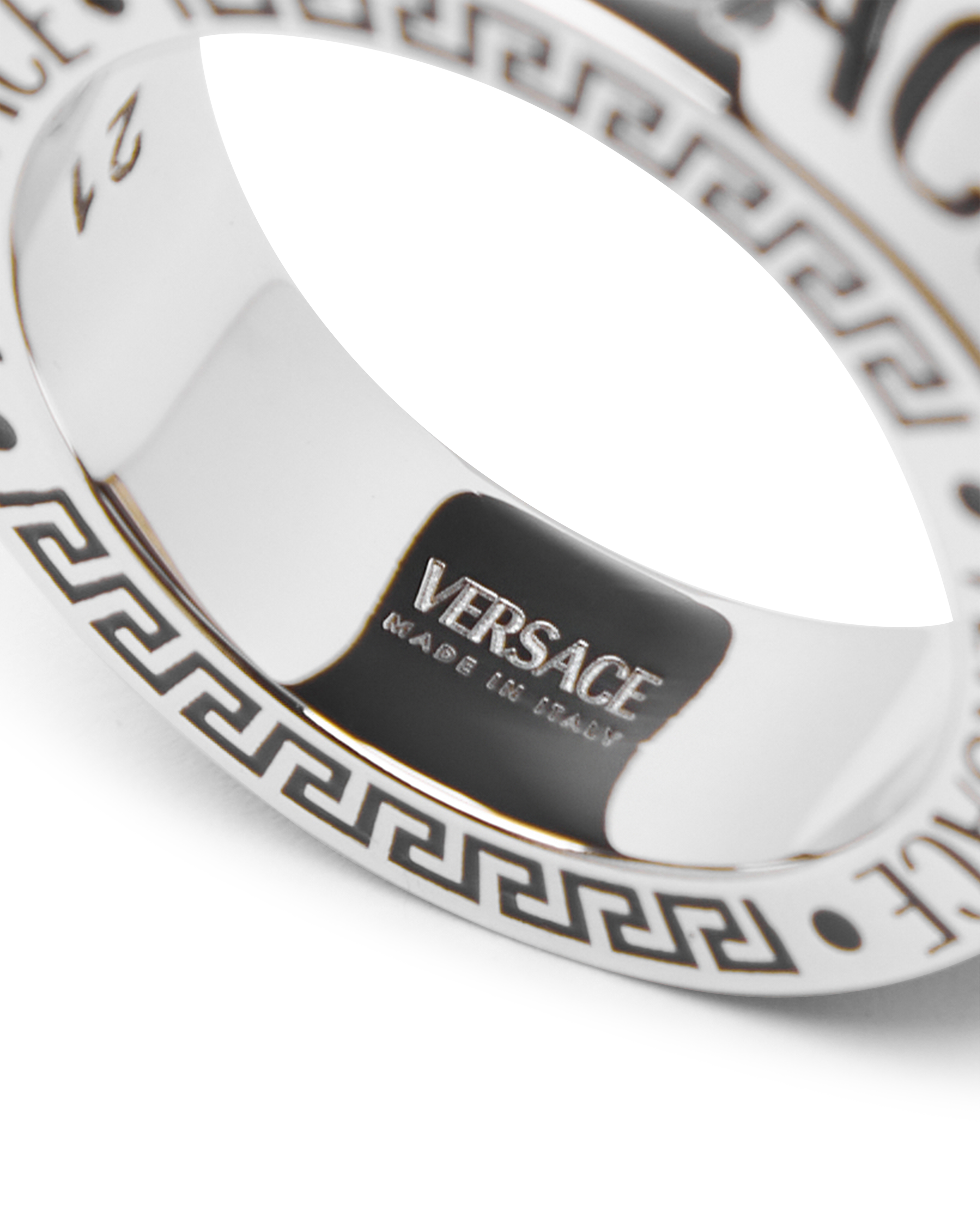 Versace Engraved Logo Ring