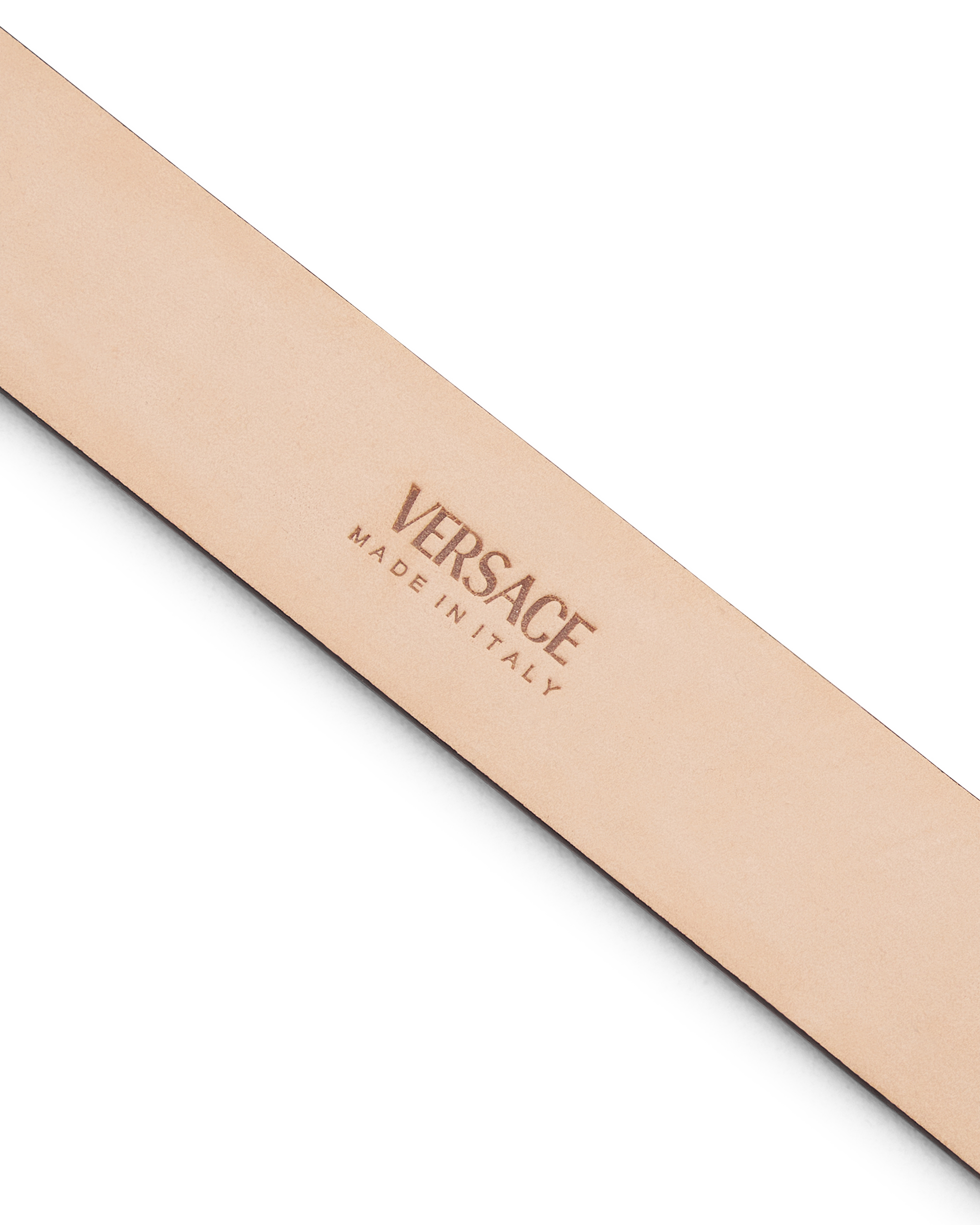 Safety Pin Leather Belt 3cm