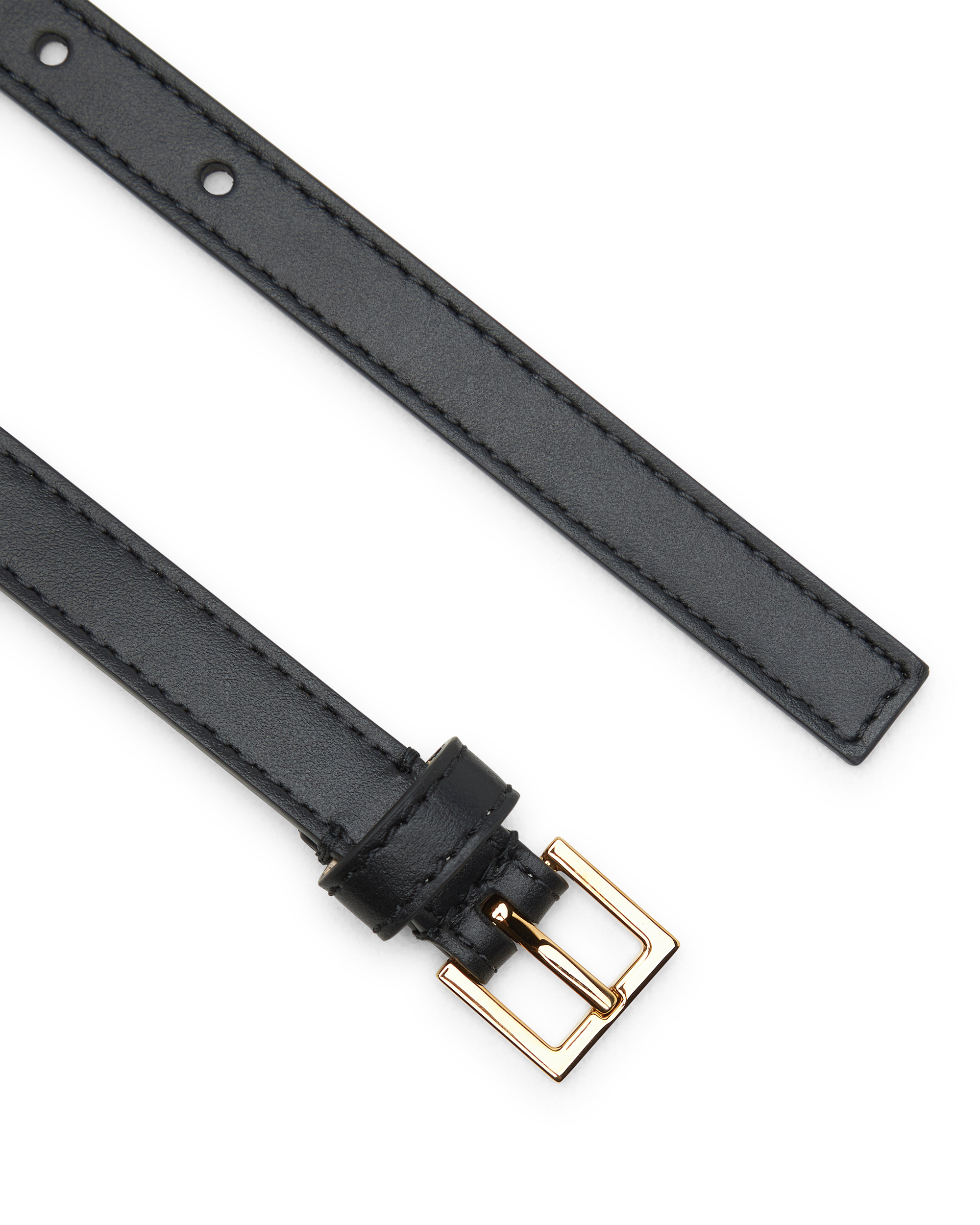 Versace Logo Leather Belt 1.5cm