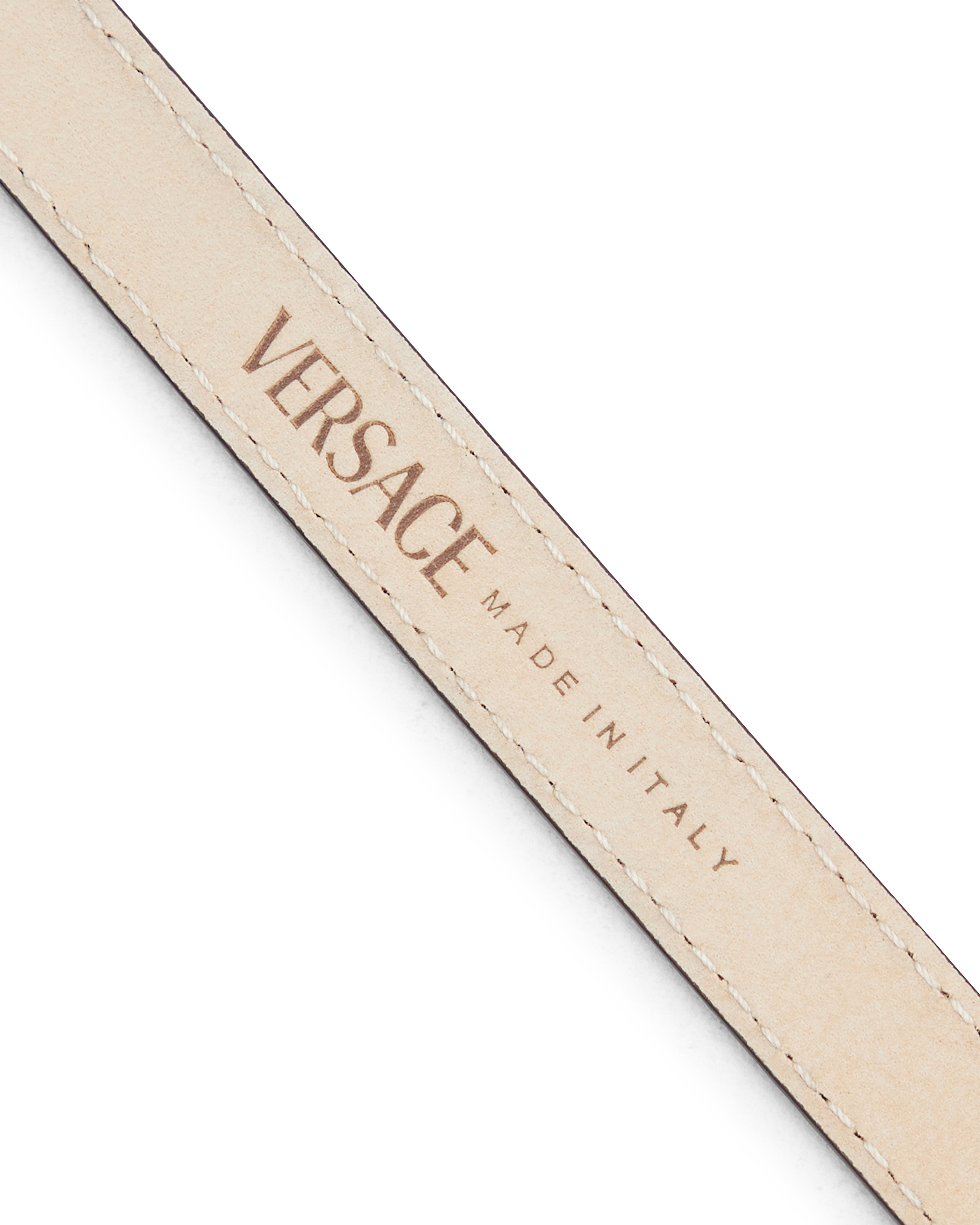 Versace Logo Leather Belt 1.5cm