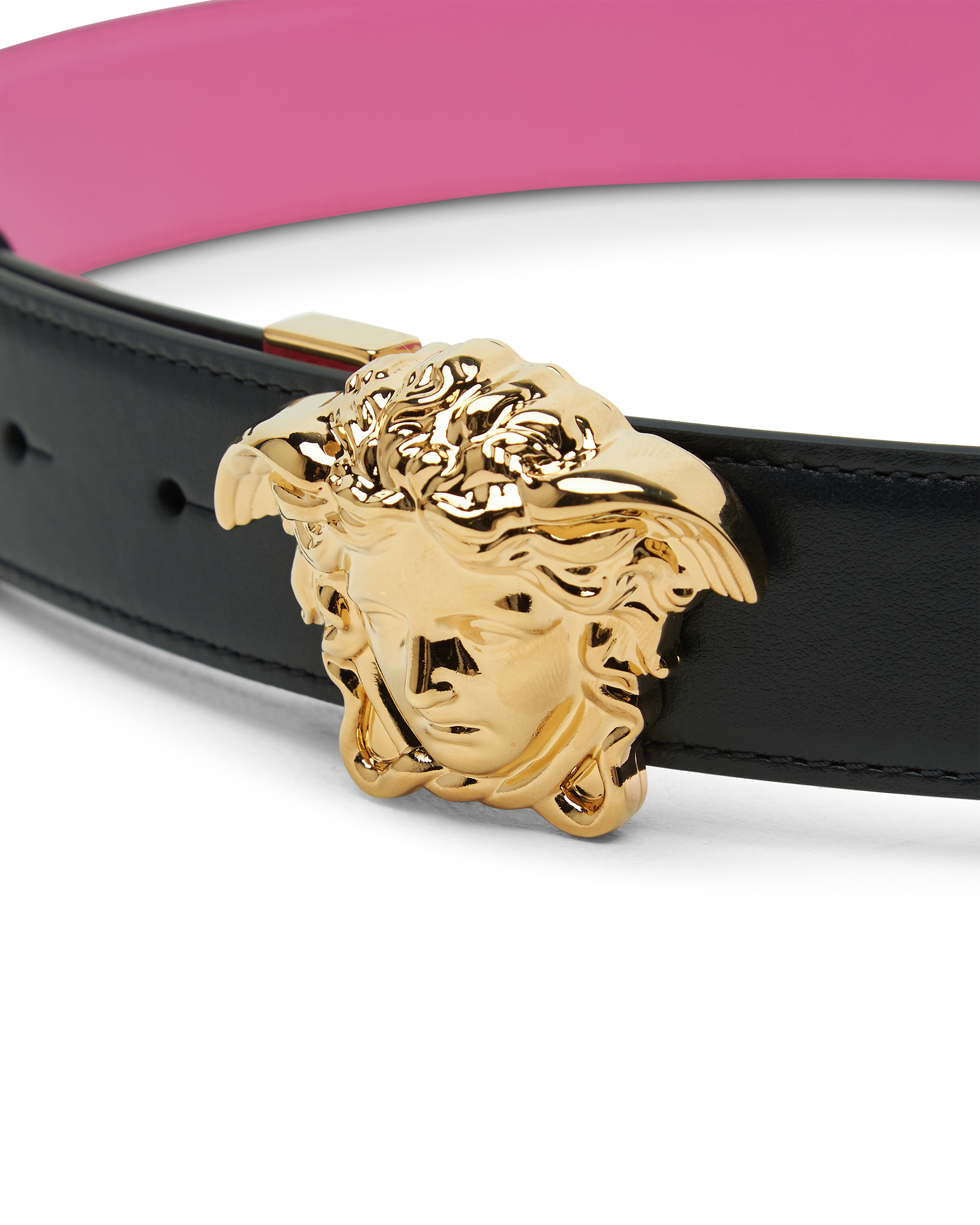 Versace Logo Reversible Leather Belt 3cm