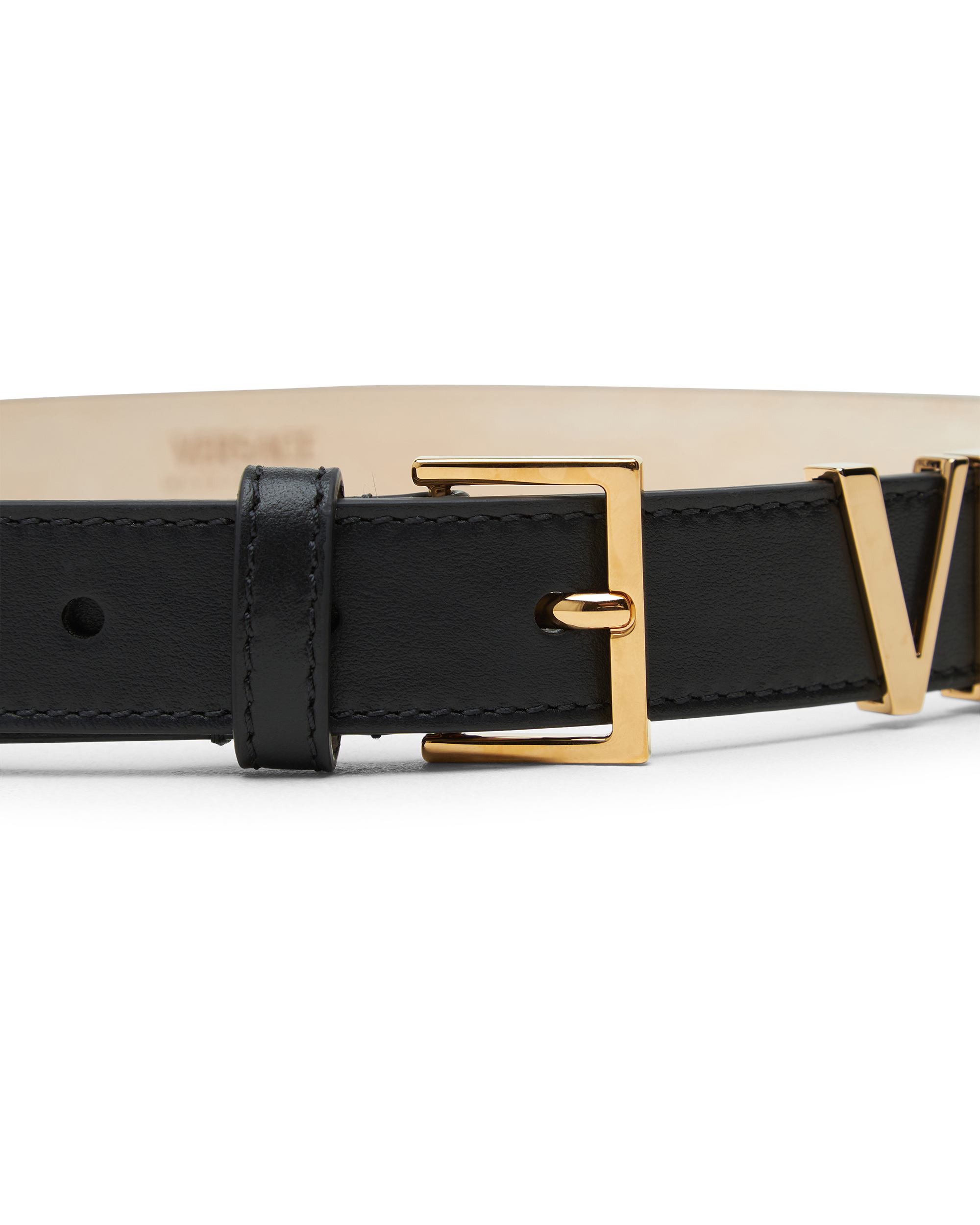 Versace Logo Leather Belt 2.5cm