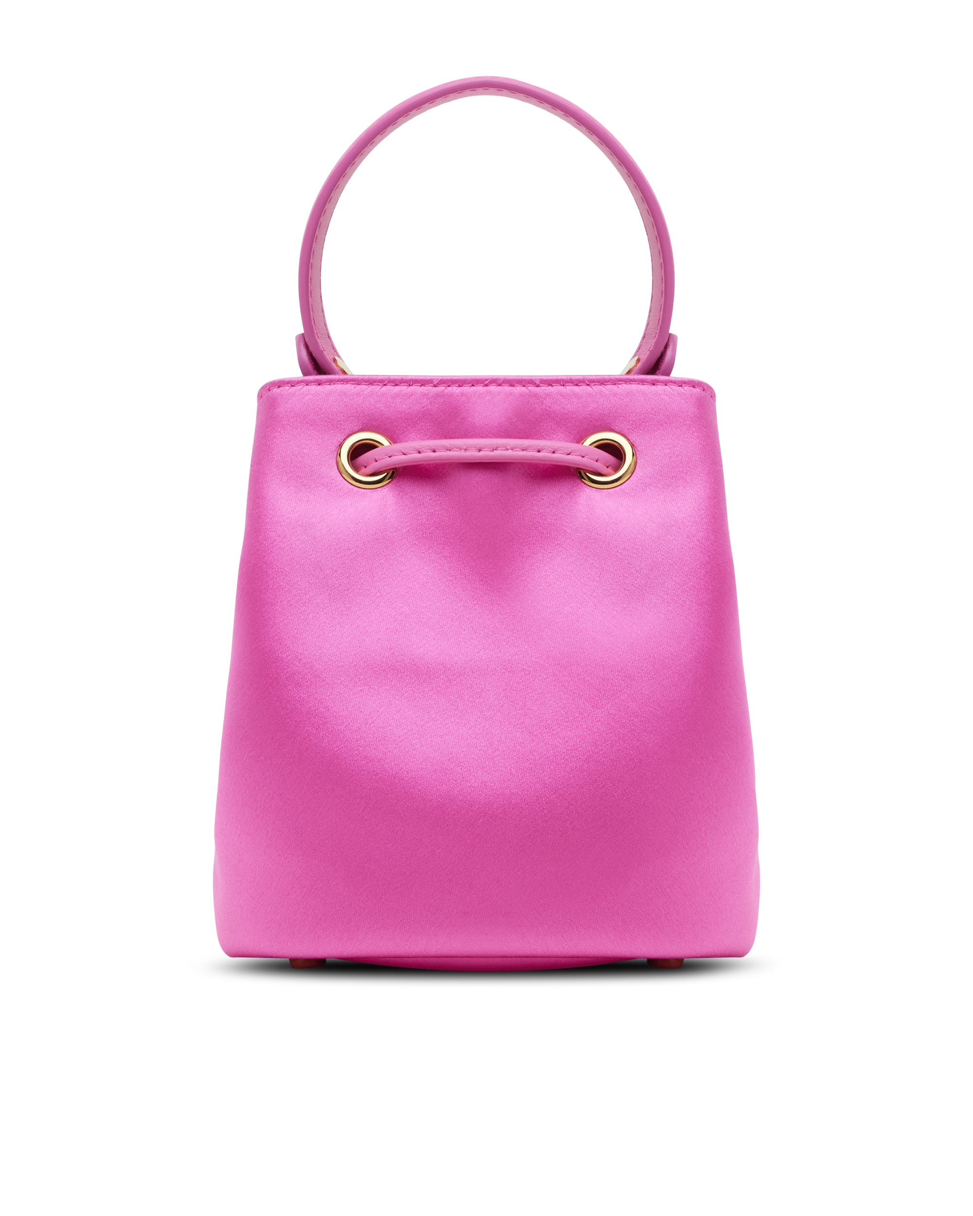 La Medusa Satin Mini Bucket Bag