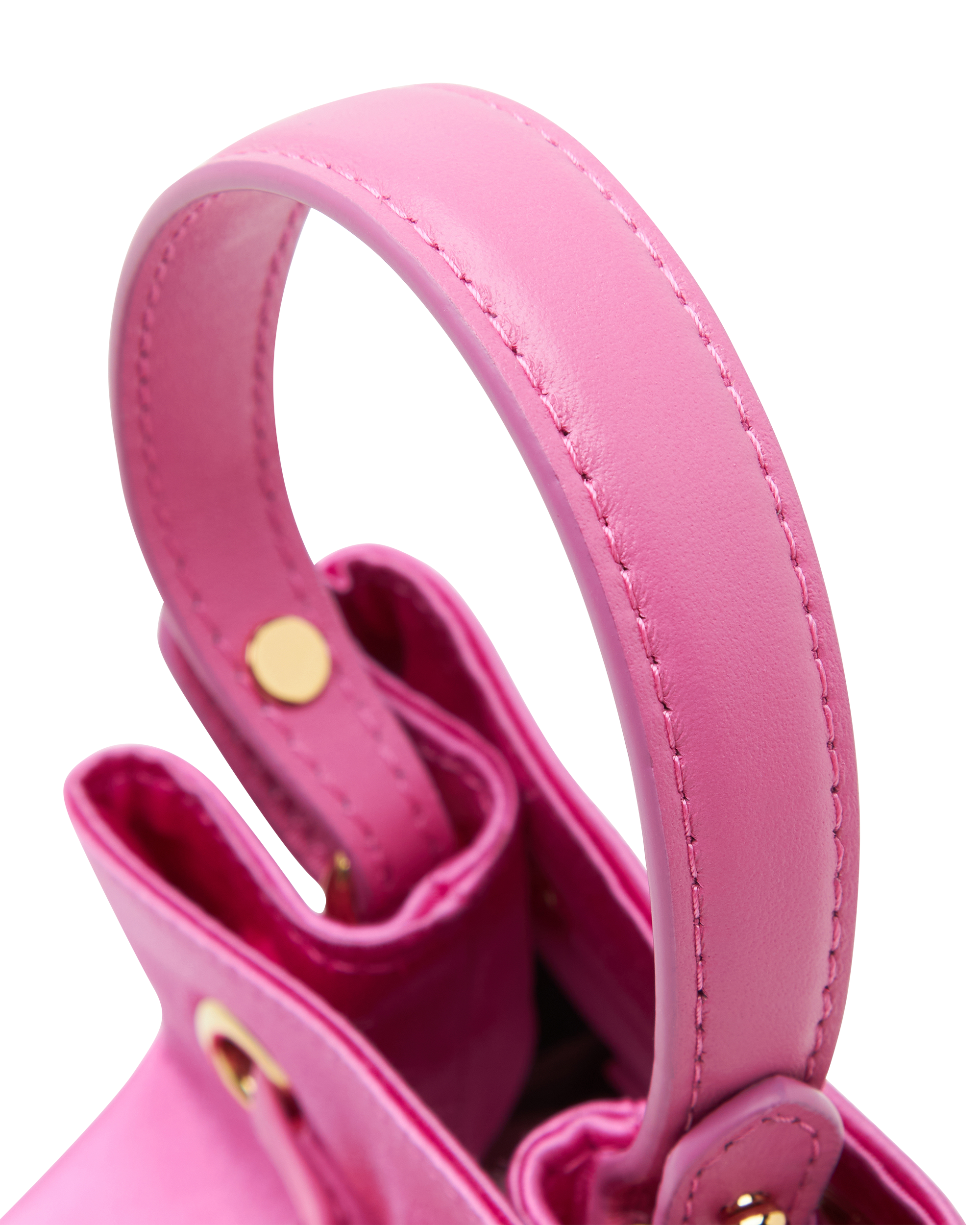 La Medusa Satin Mini Bucket Bag