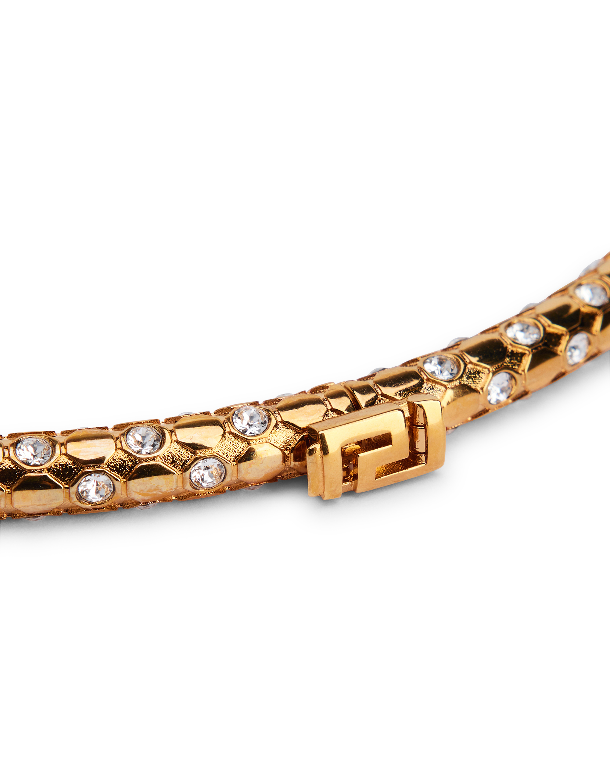 Crystal Metal Mesh Choker