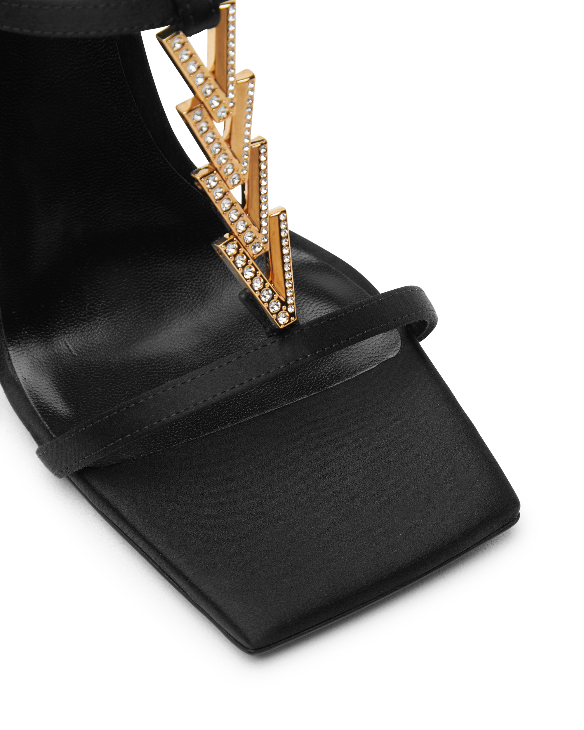 V2025 Chain Metallic Sandals 105mm