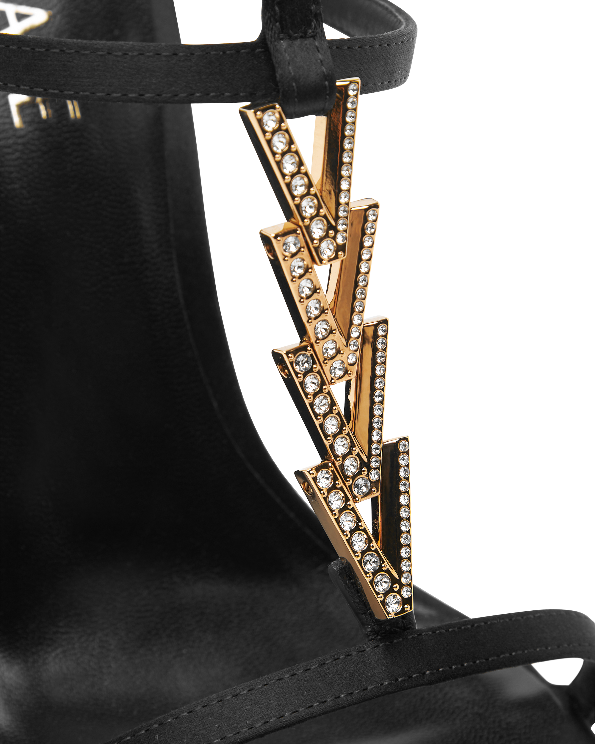 V2025 Chain Metallic Sandals 105mm