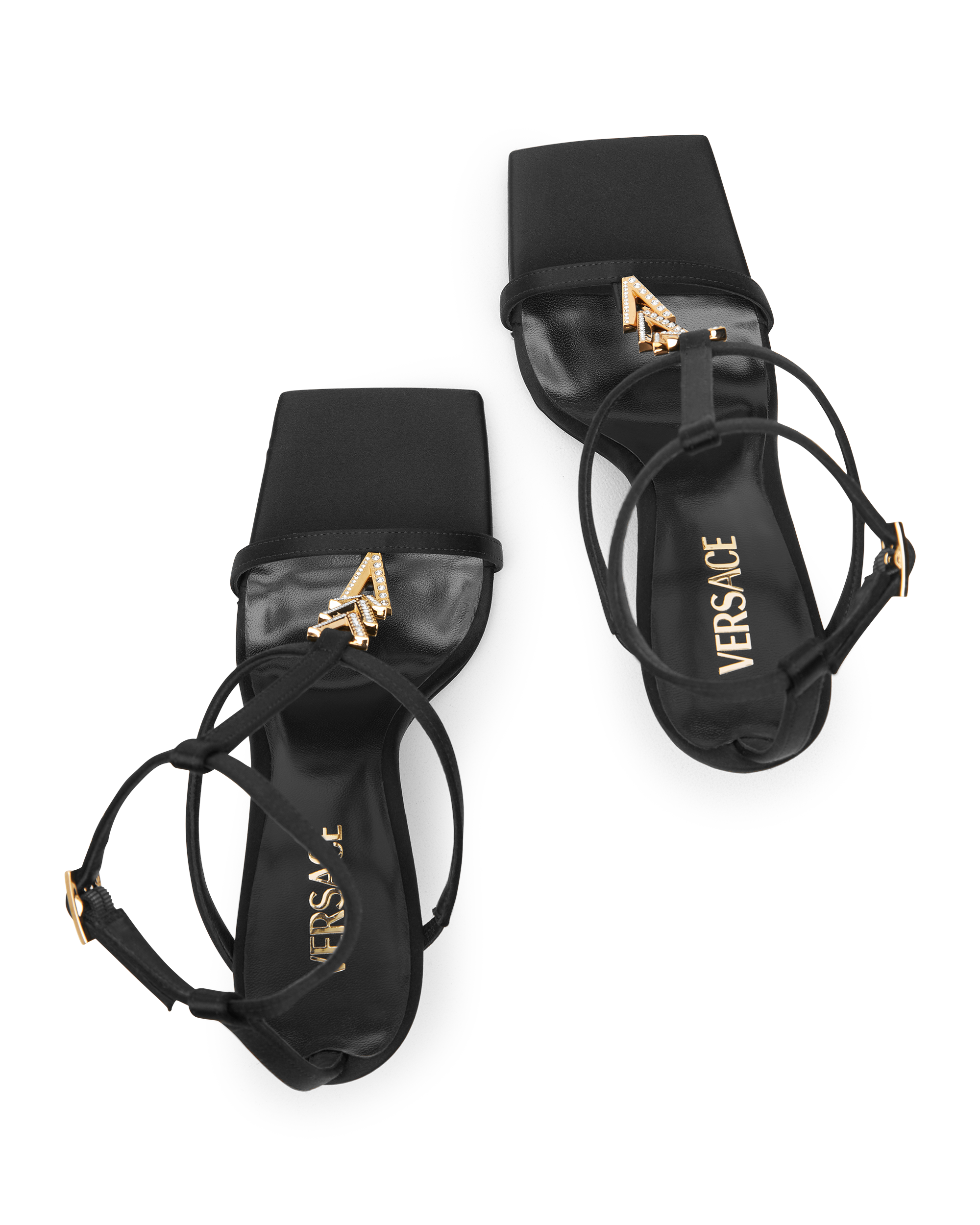 V2025 Chain Metallic Sandals 105mm