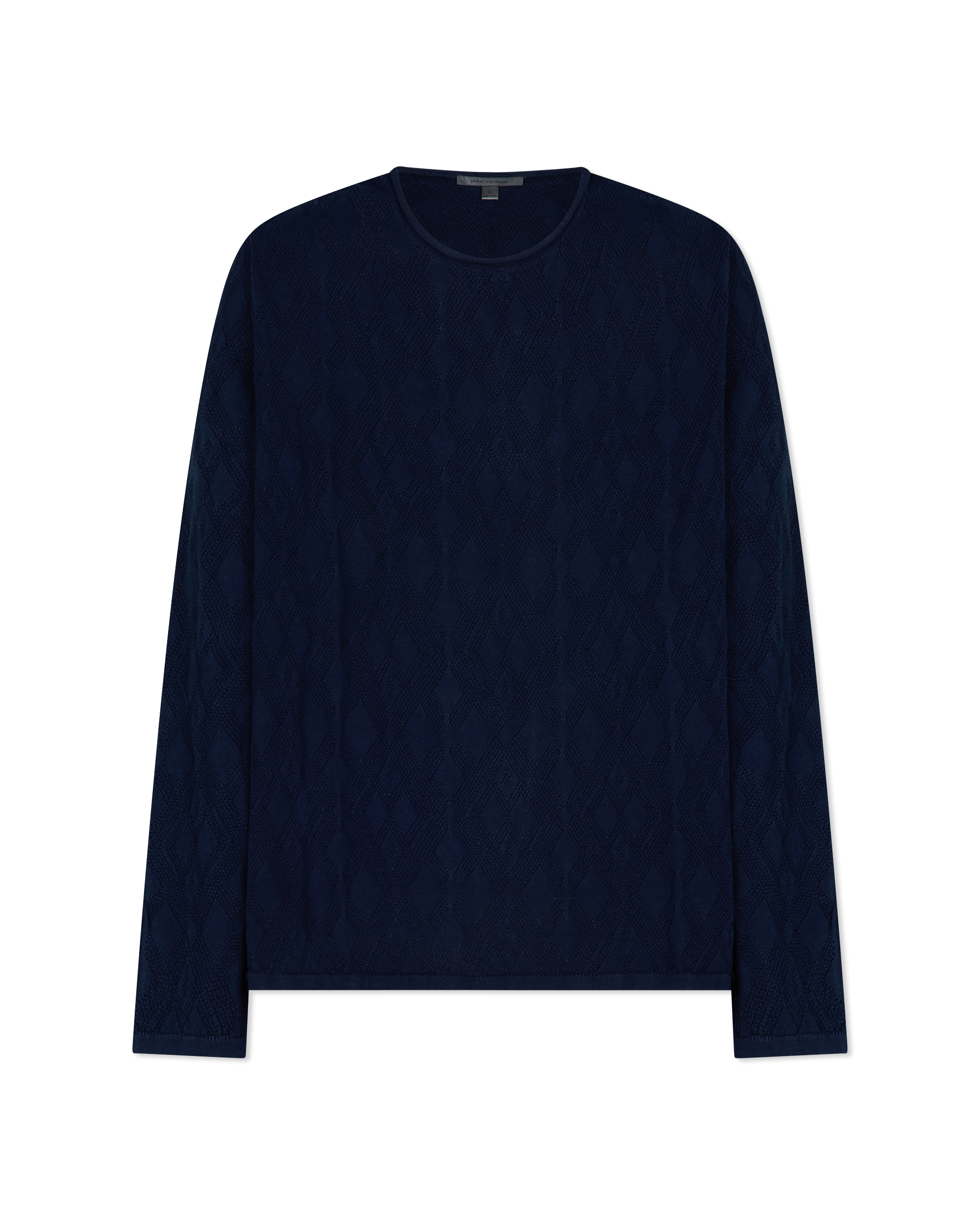 Brycen Broken Argyle Crew Sweater