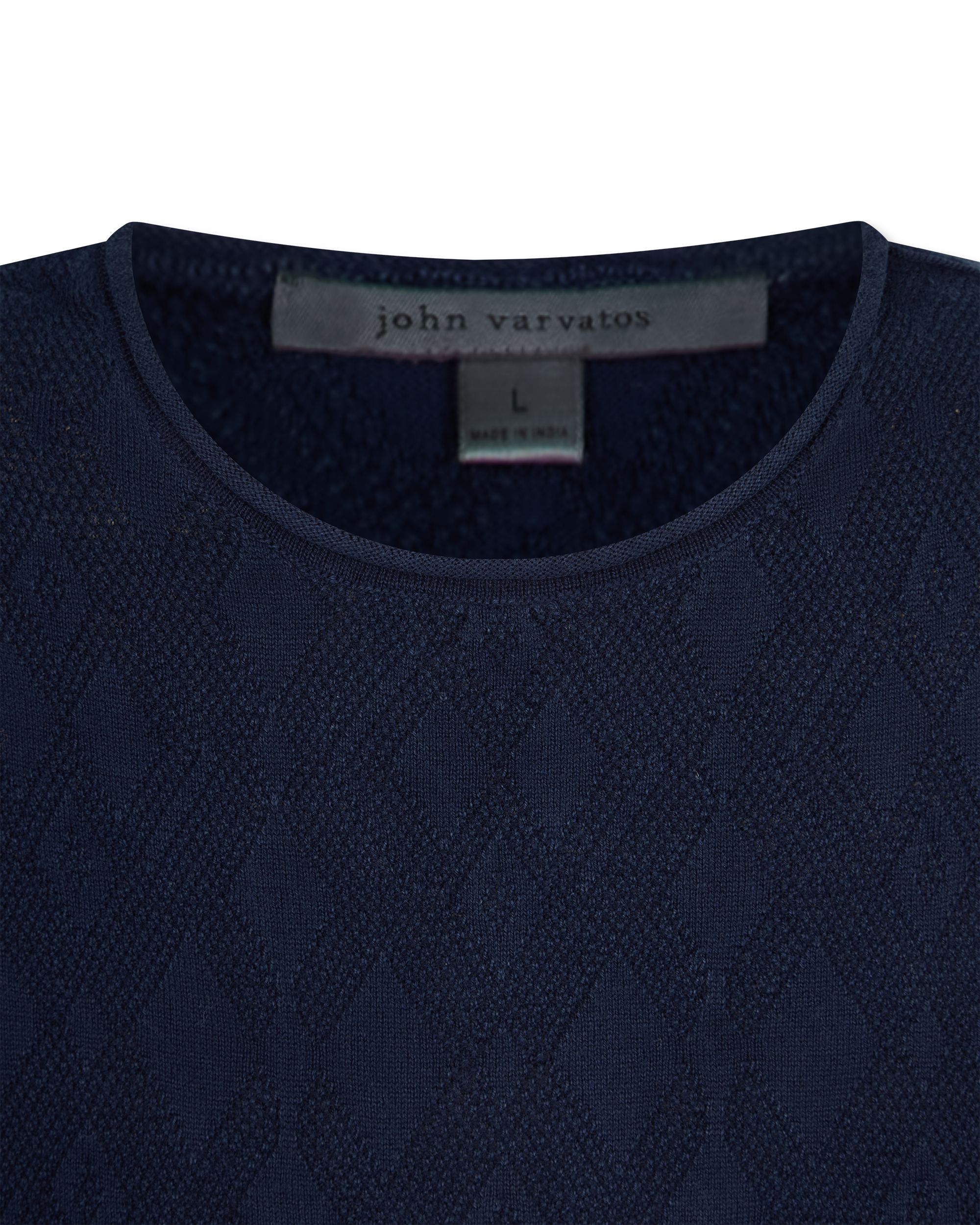 Brycen Broken Argyle Crew Sweater