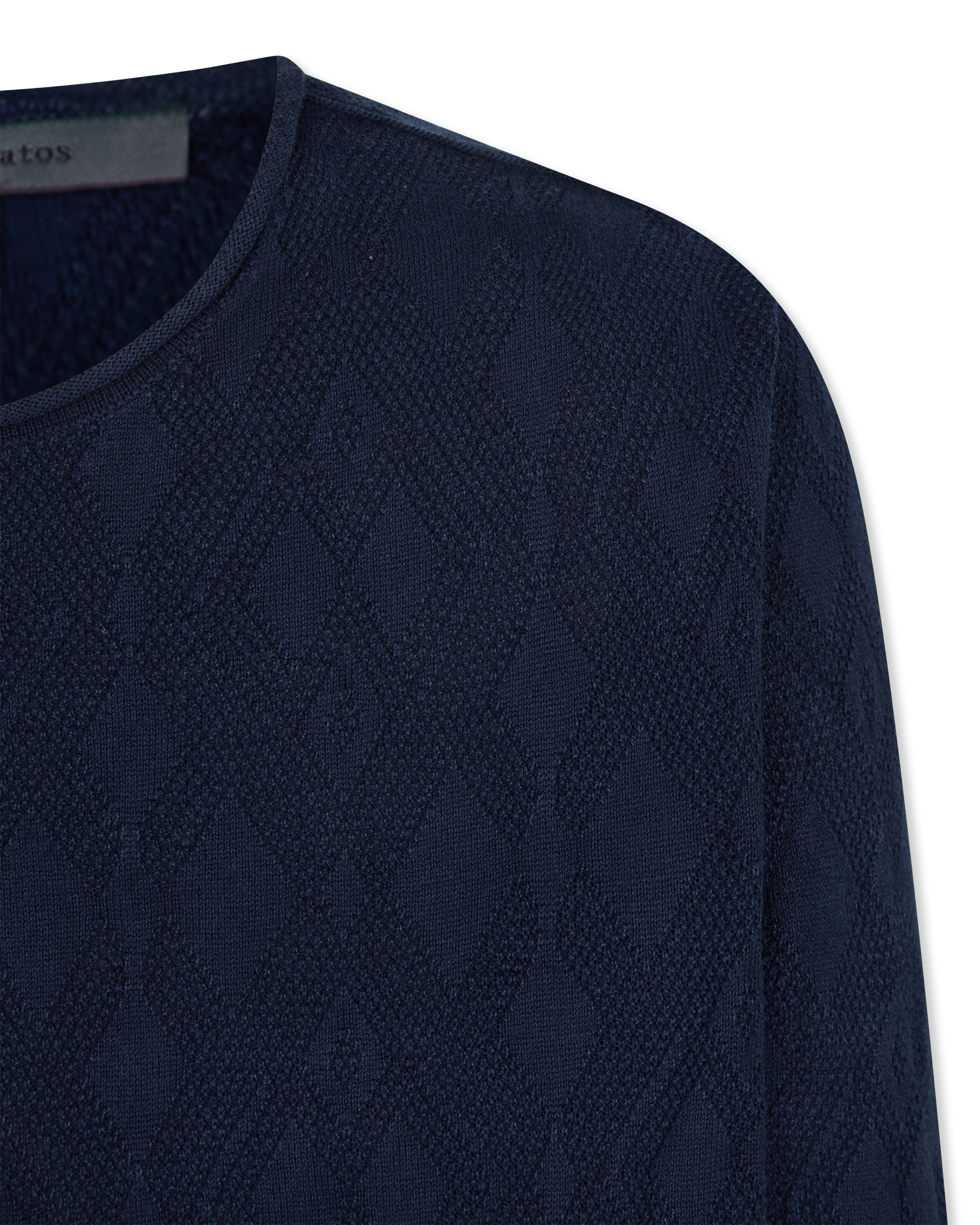 Brycen Broken Argyle Crew Sweater