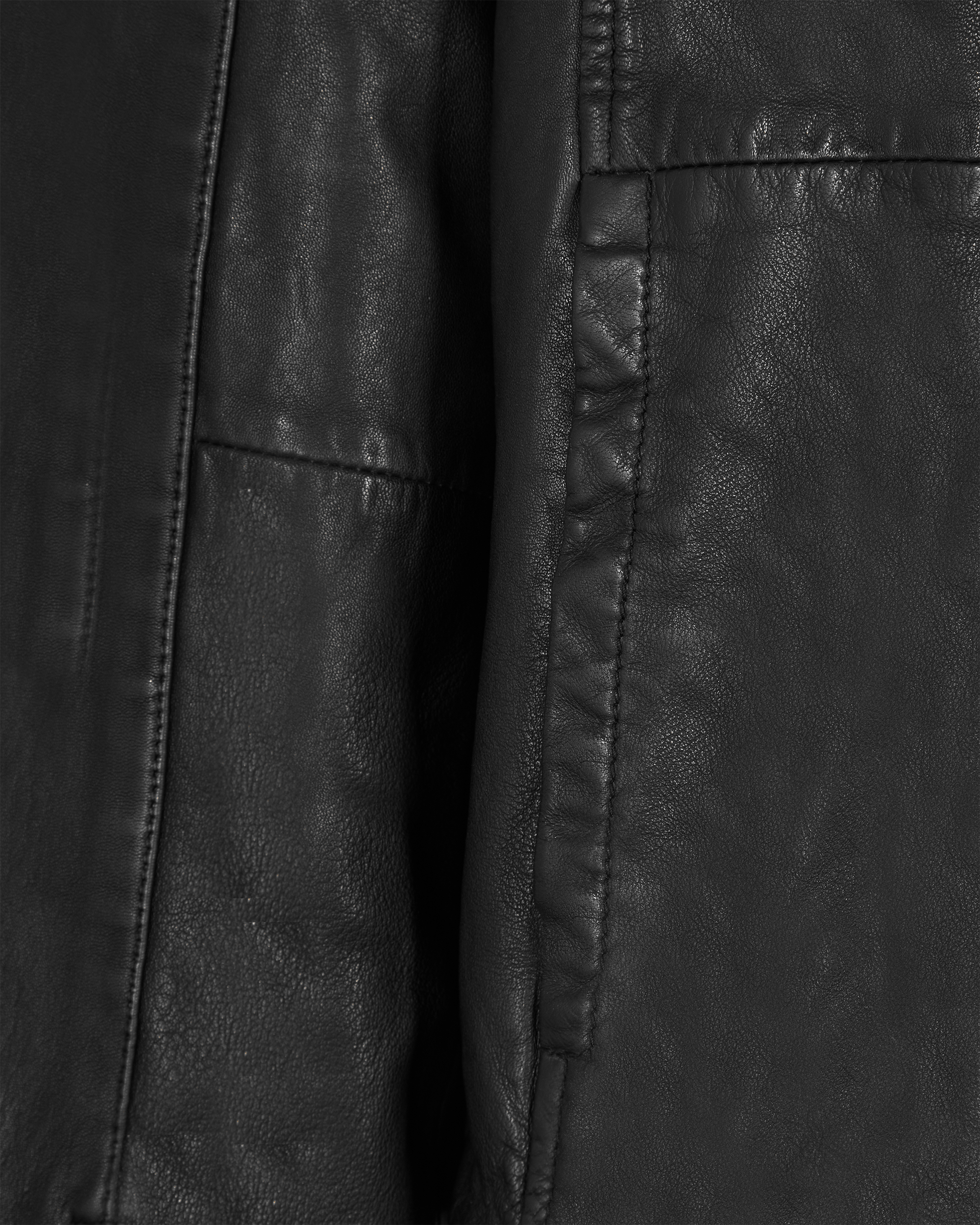 Jared Racer High Collar Leather Jacket