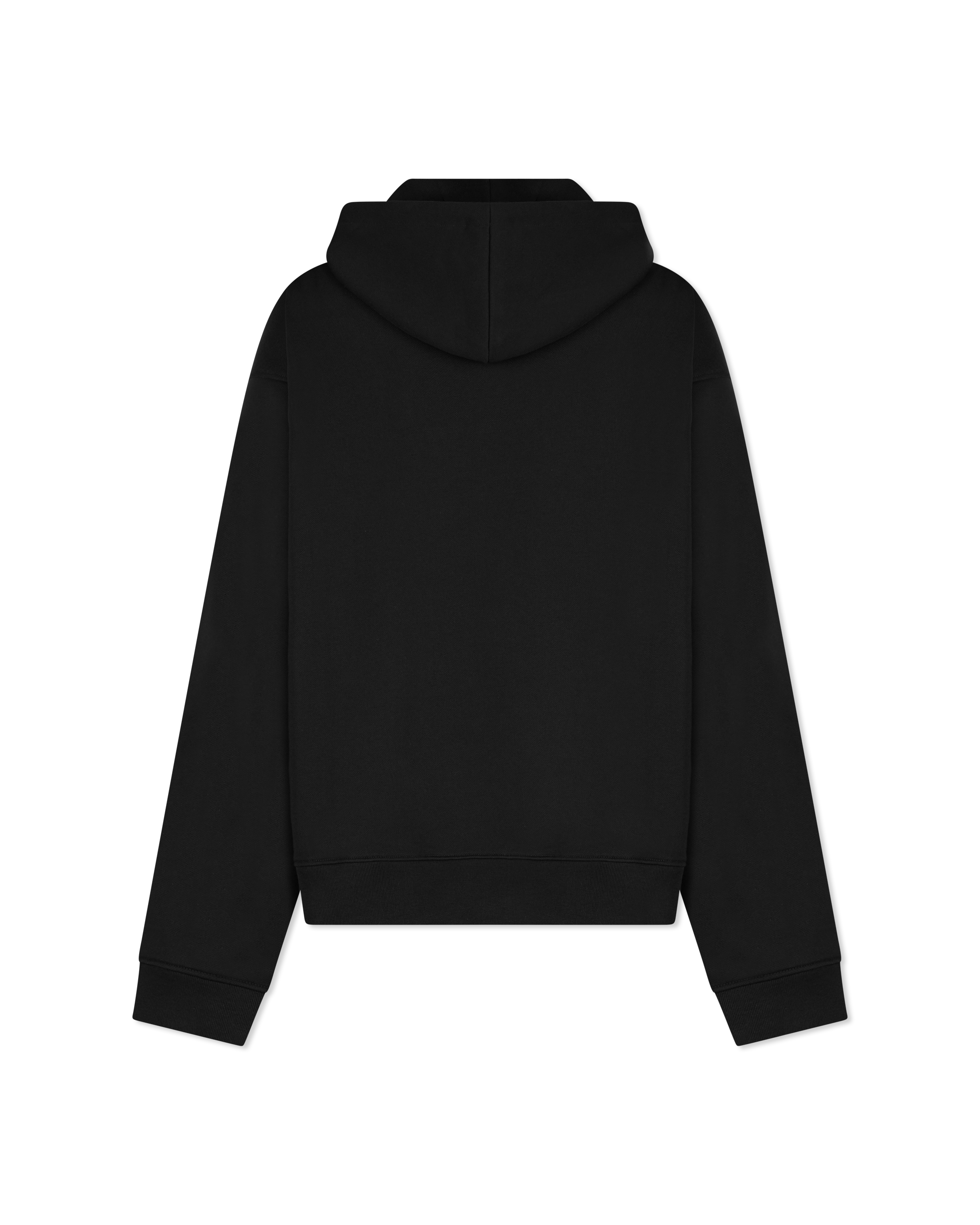 Moschino Logo Print Organic Cotton Fleece Hoodie