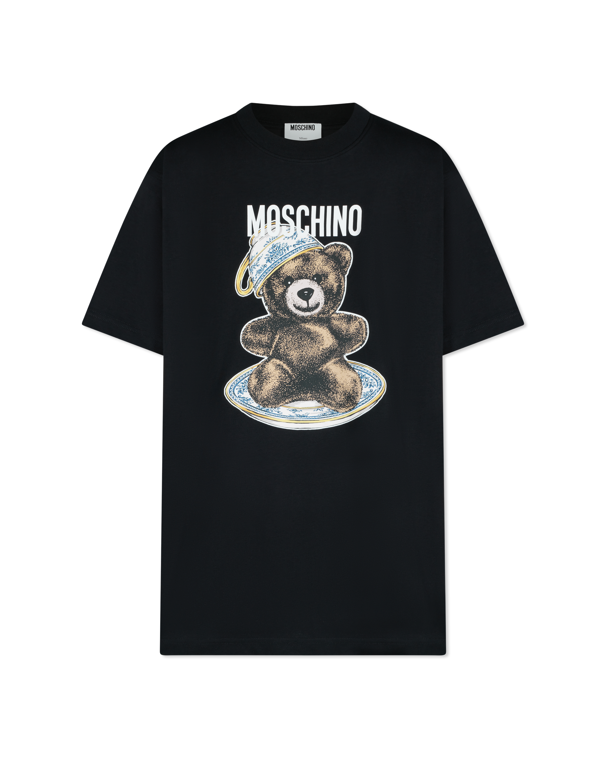 Moschino Teddy Bear Teacup  Logo T-Shirt