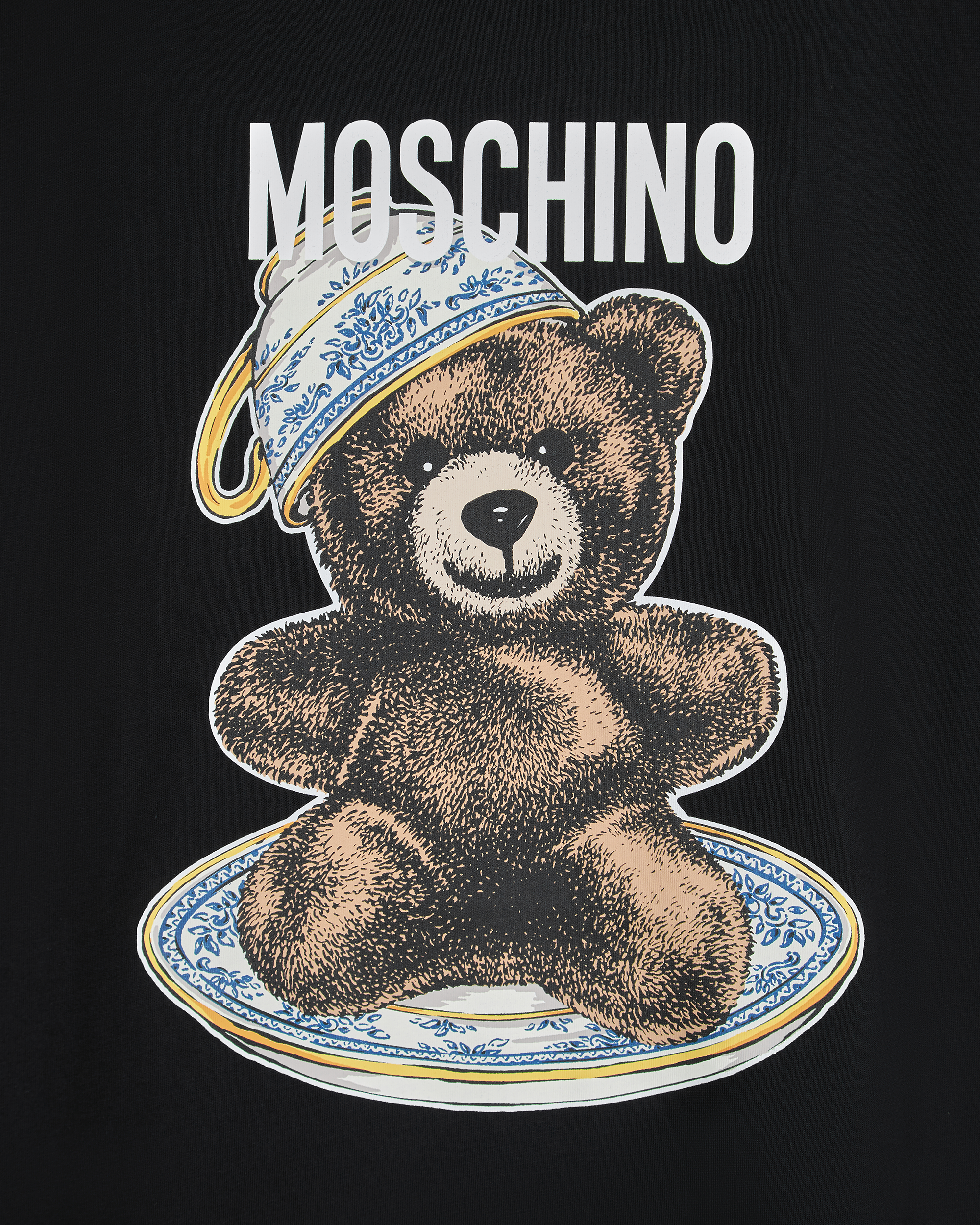 Moschino Teddy Bear Teacup  Logo T-Shirt