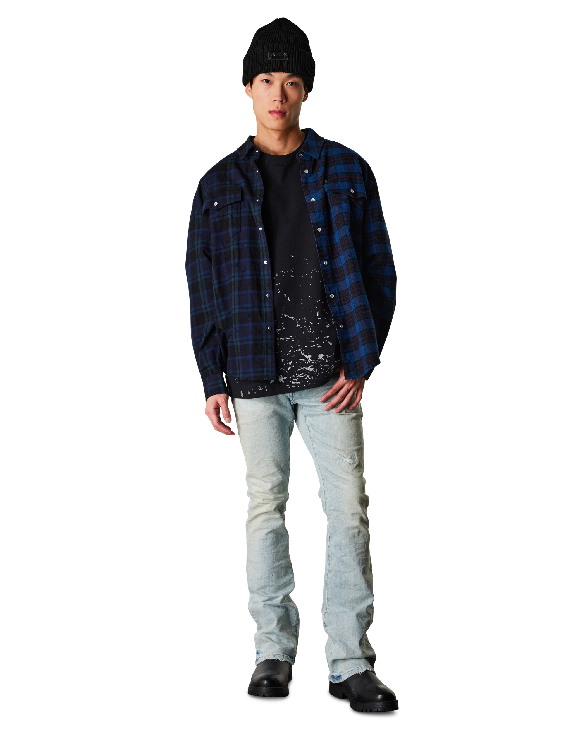 Flare Fade Distressed Jean