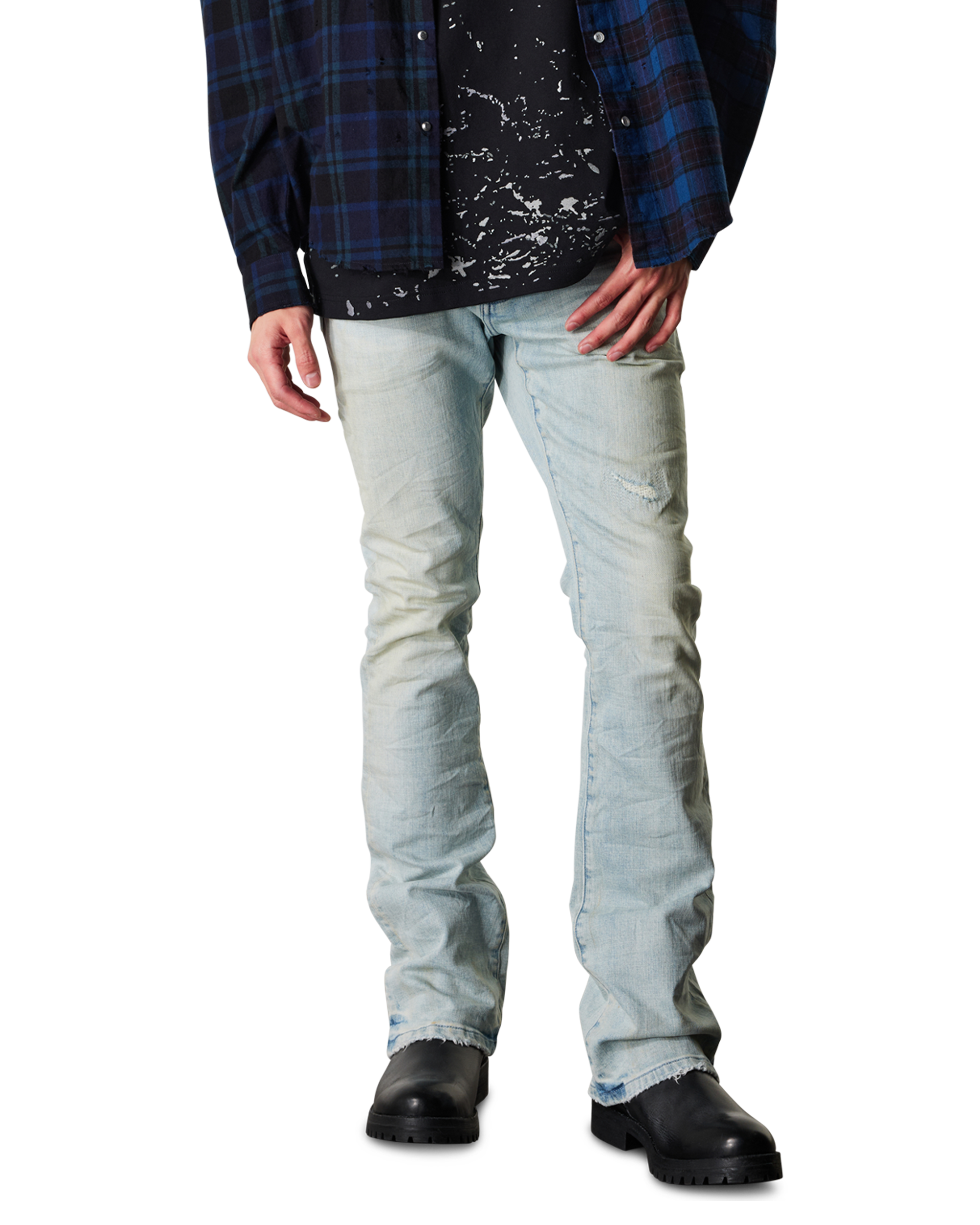 Flare Fade Distressed Jean