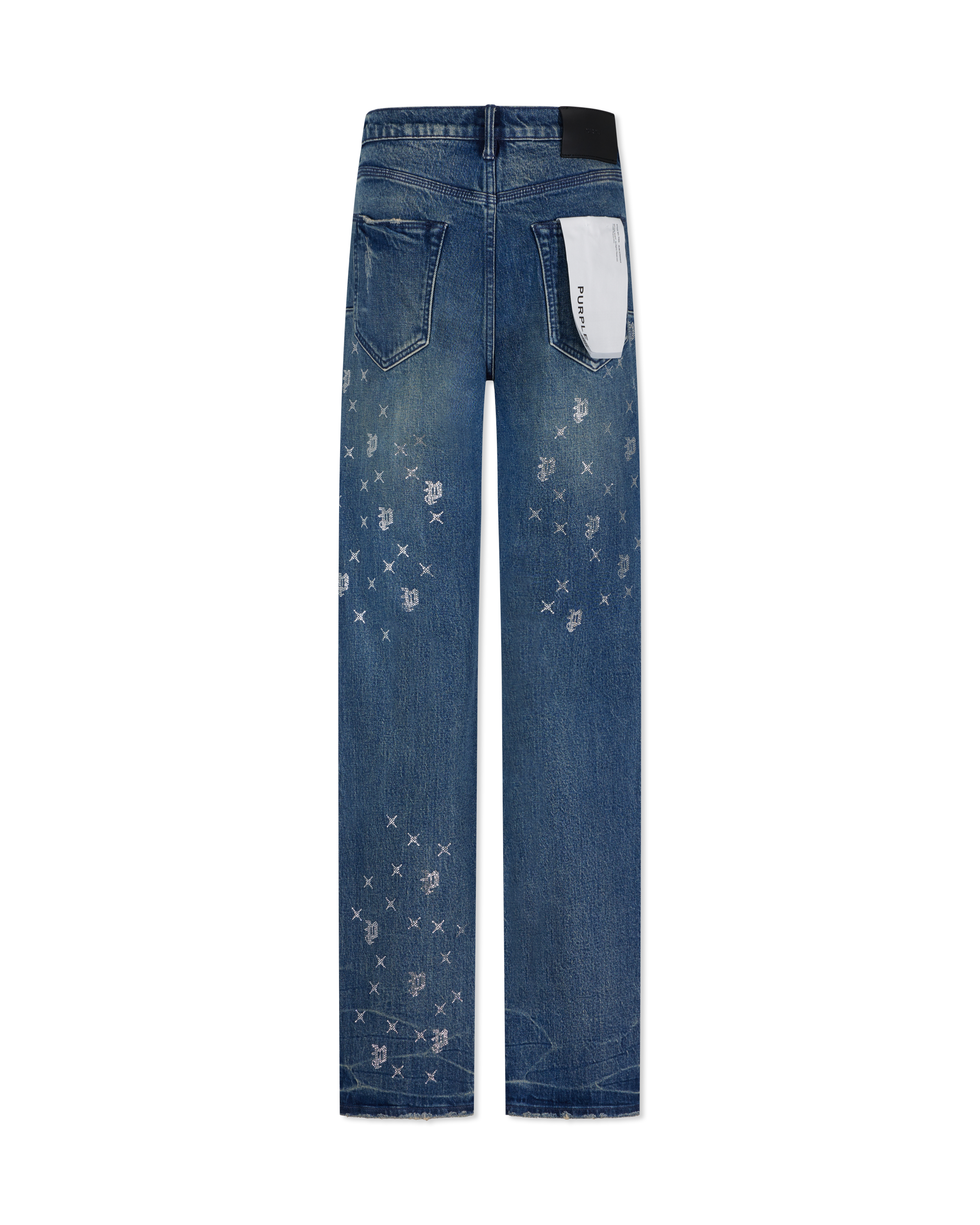 P005 Vintage Monogram Bling Jeans