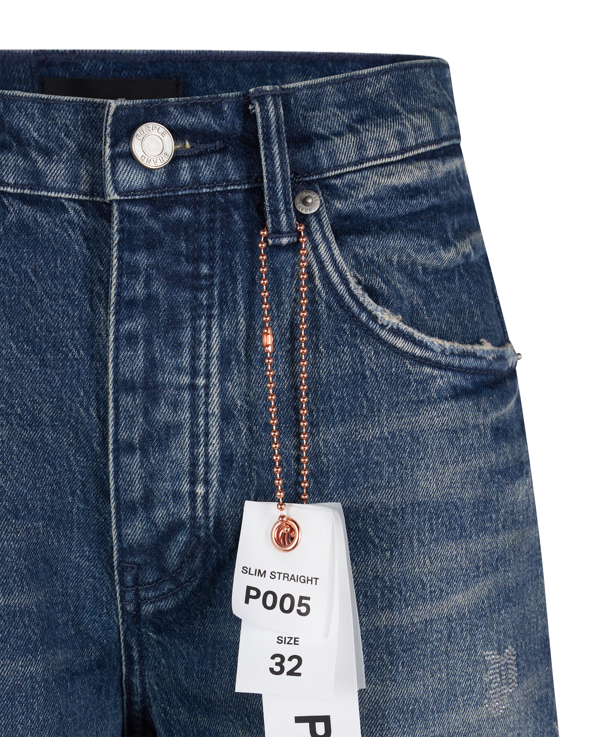 P005 Vintage Monogram Bling Jeans