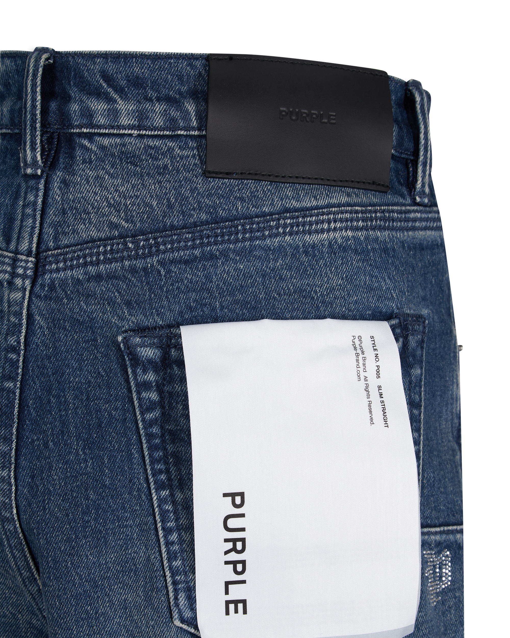 P005 Vintage Monogram Bling Jeans